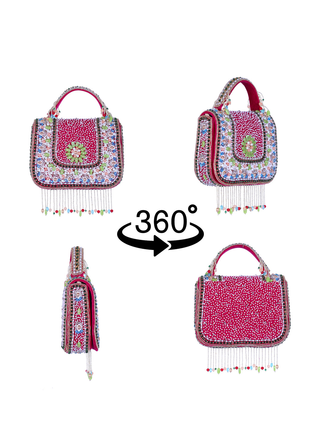 VRPS Flap Bag | Handcrafted Ethnic Bag | SWIS-1349 | Additional Angle