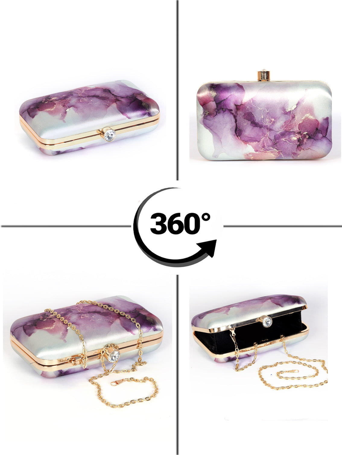VRPS Printed Clutch | Handcrafted Ethnic Bag | SWIS-1323 | Additional Angle