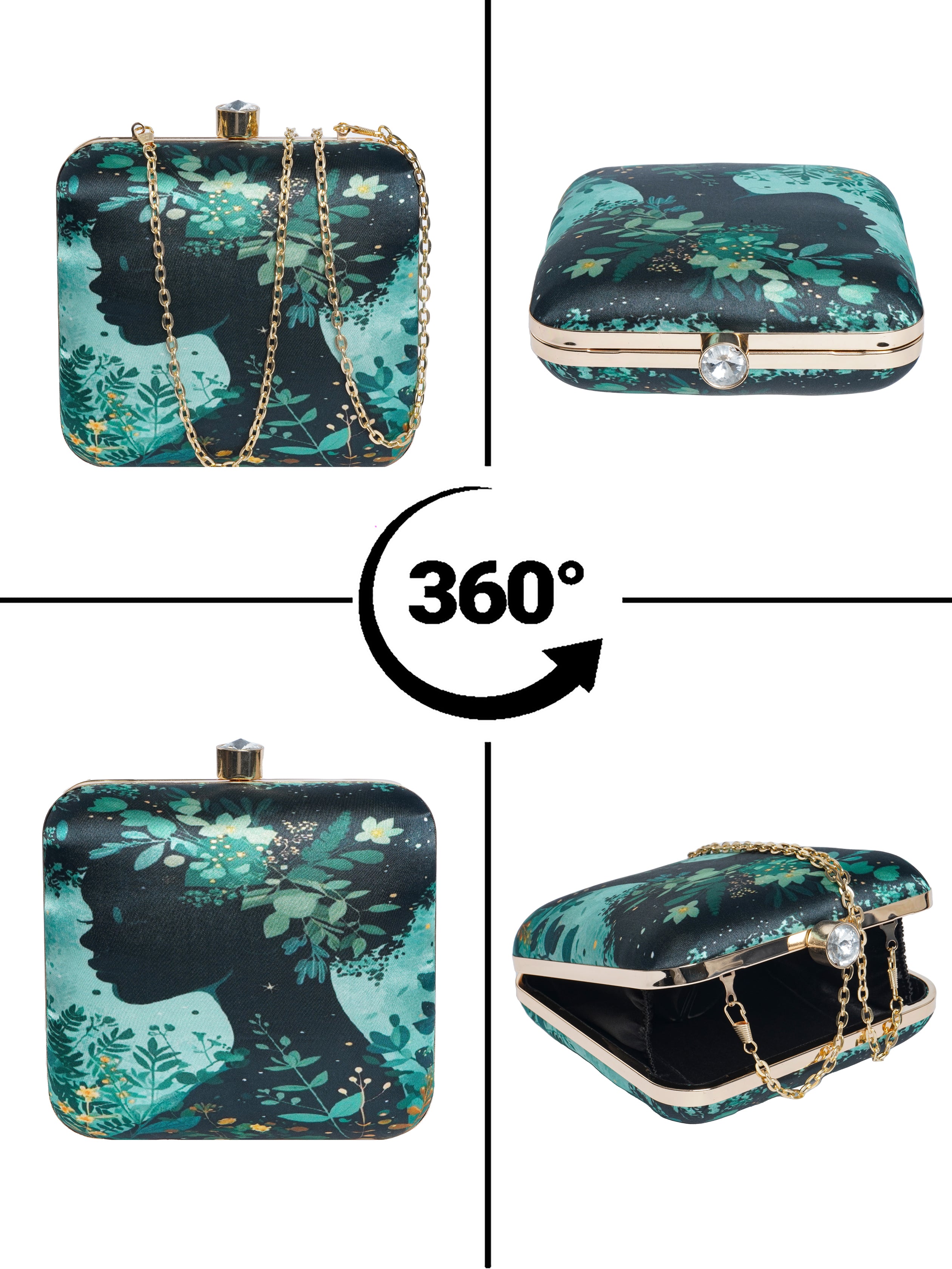 VRPS Printed Clutch | Handcrafted Ethnic Bag | SWIS-1728 | Additional Angle