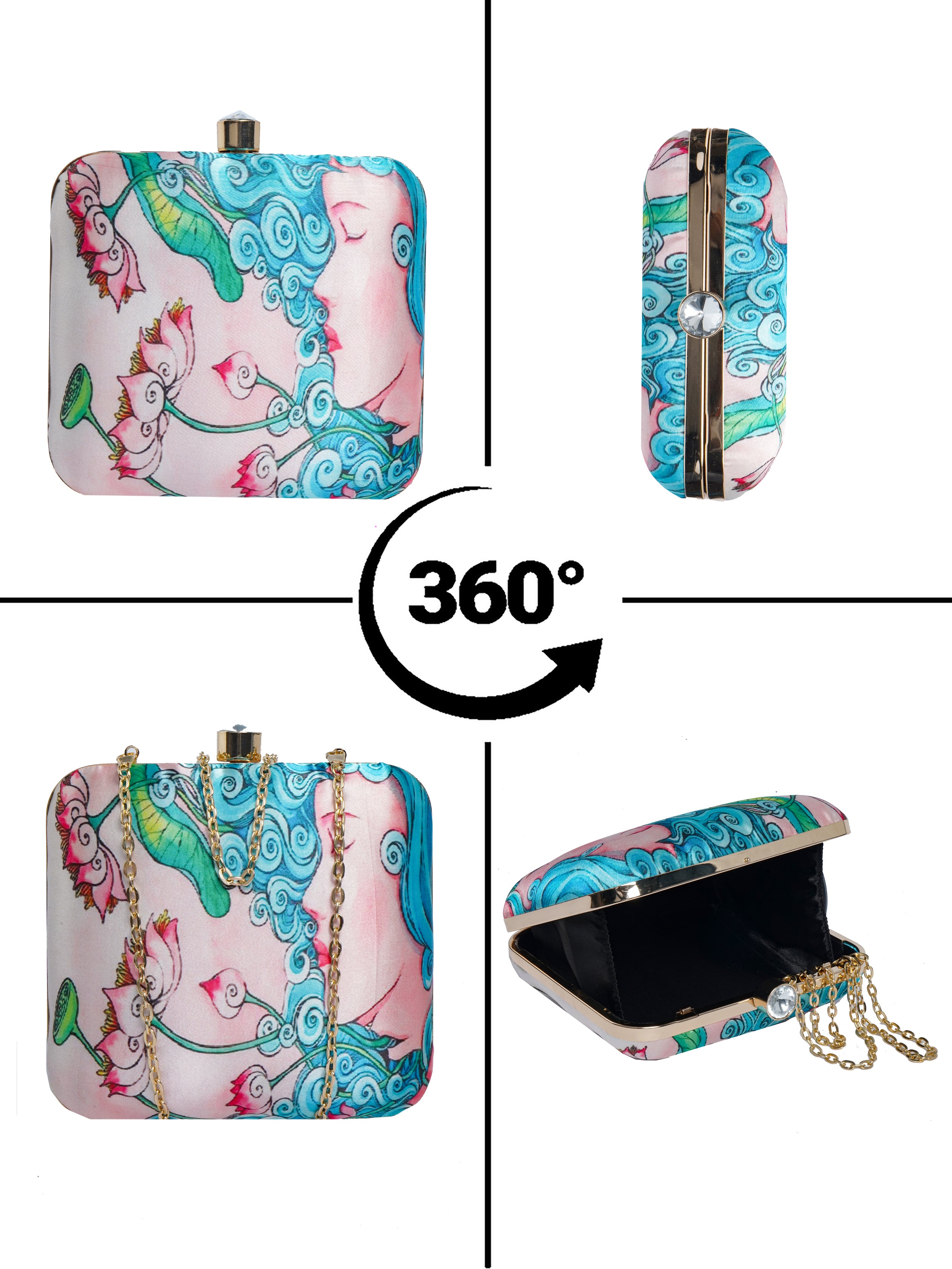 VRPS Printed Clutch | Handcrafted Ethnic Bag | SWIS-2101 | Additional Angle