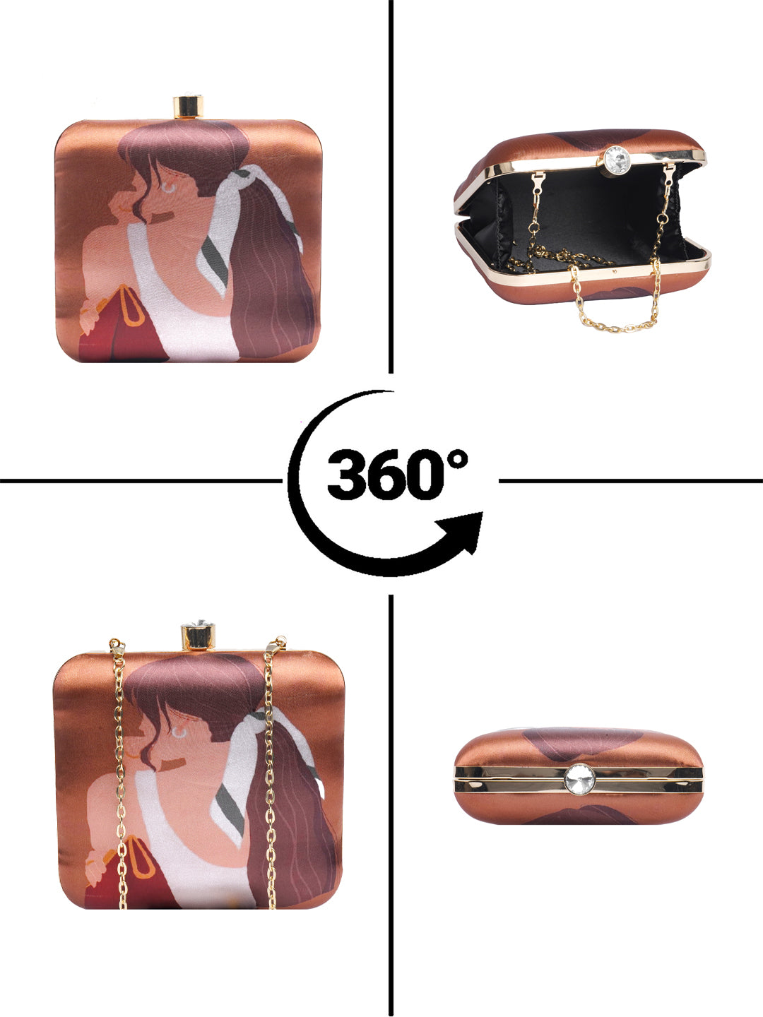 VRPS Printed Clutche | Handcrafted Ethnic Bag | SWIS-2074 | Additional Angle
