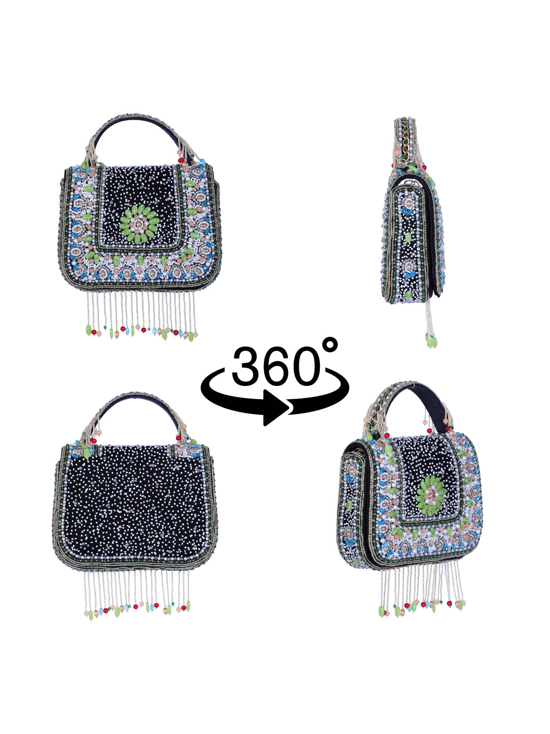 VRPS Flap Bag | Handcrafted Ethnic Bag | SWIS-1348 | Additional Angle