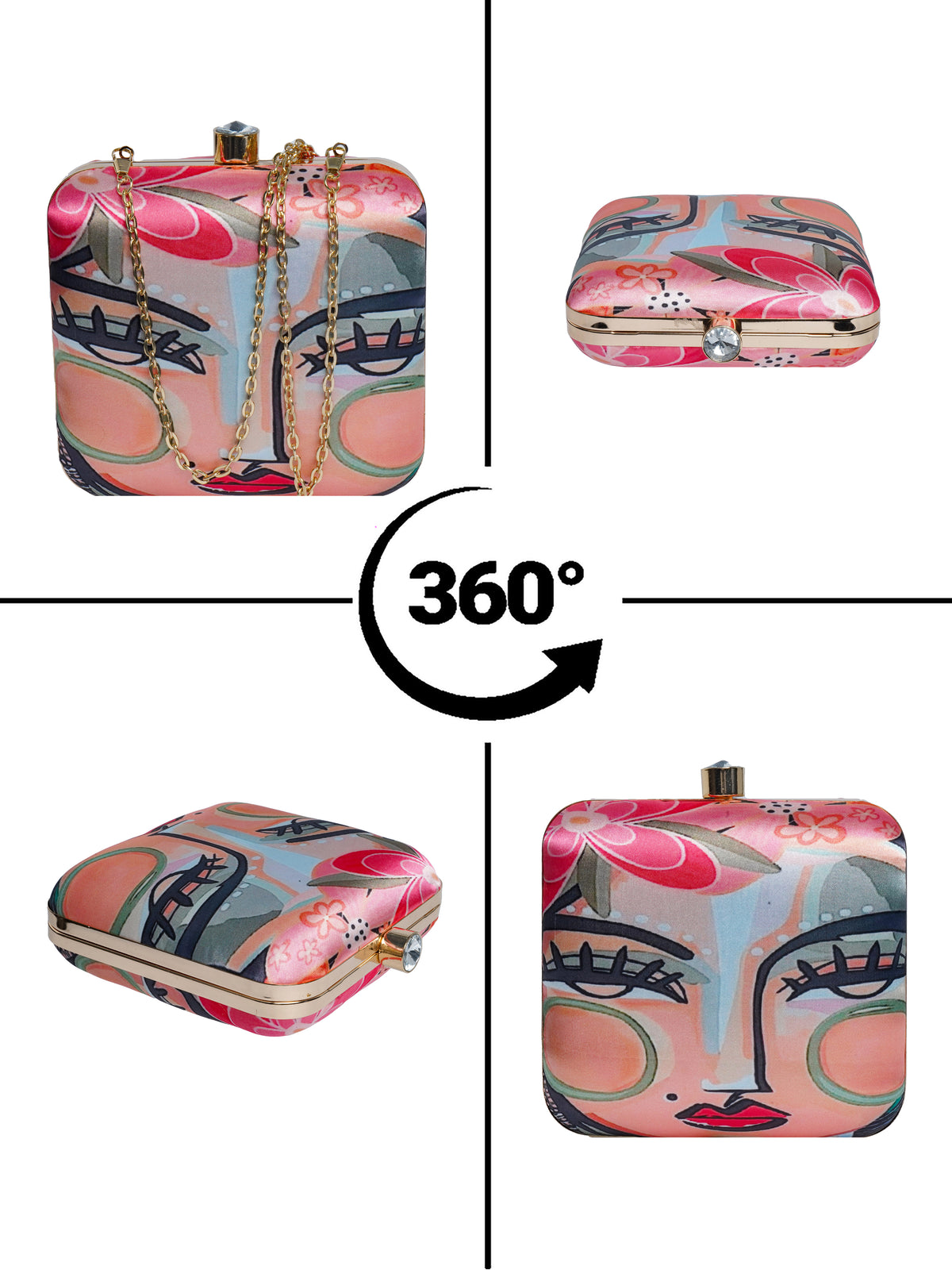 VRPS Printed Clutche | Handcrafted Ethnic Bag | SWIS-2107 | Additional Angle