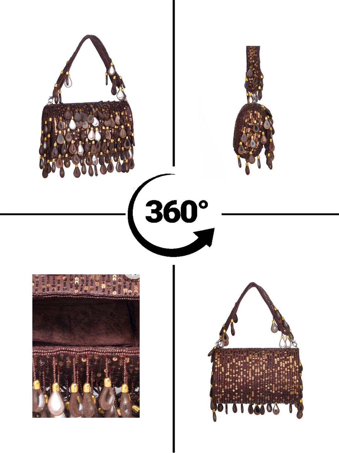 VRPS Flap Bag | Handcrafted Ethnic Bag | SWIS-2086 | Additional Angle