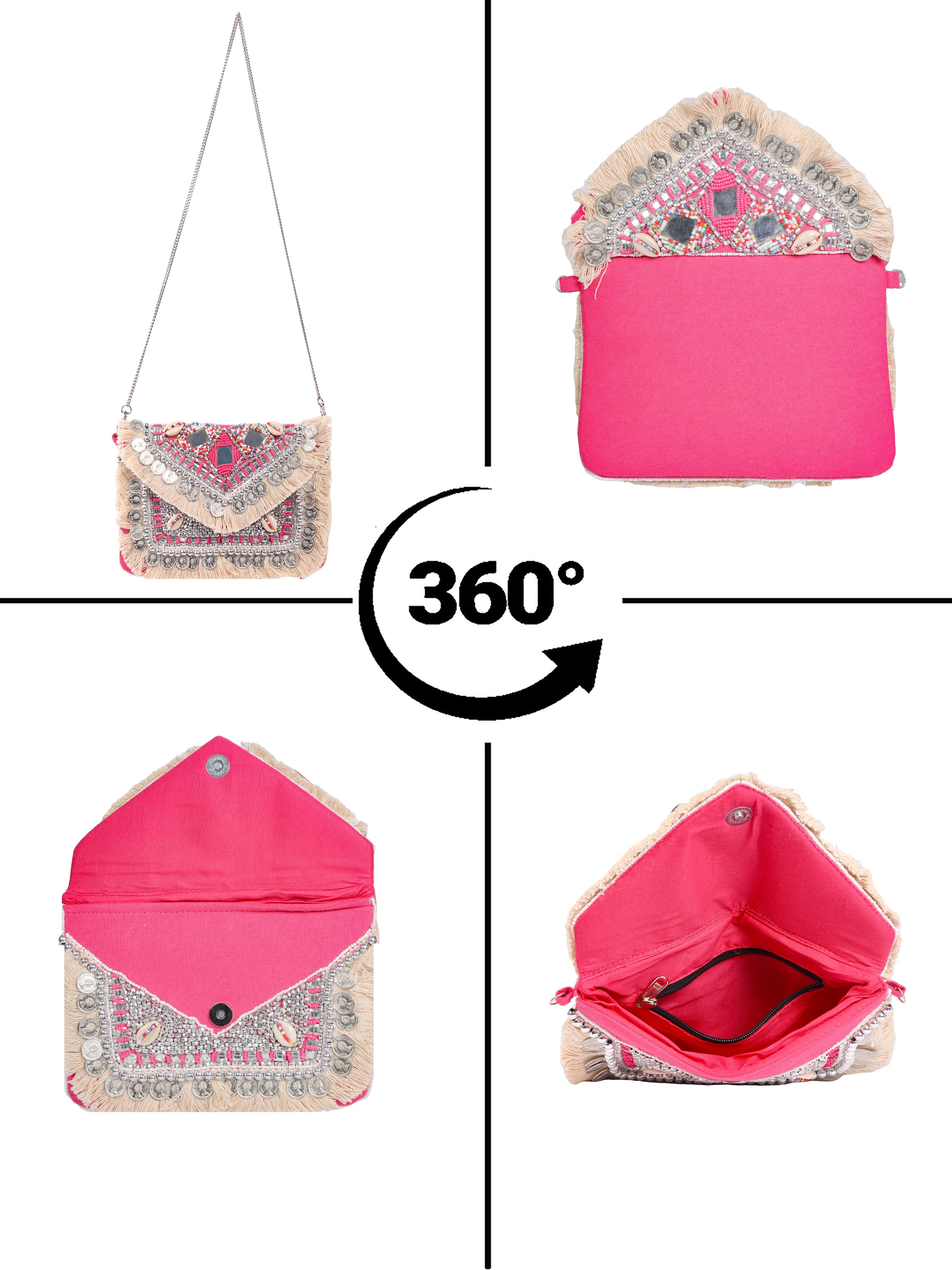 VRPS Banjara Boho Bag | Handcrafted Ethnic Bag | SWIS-1733 | Additional Angle