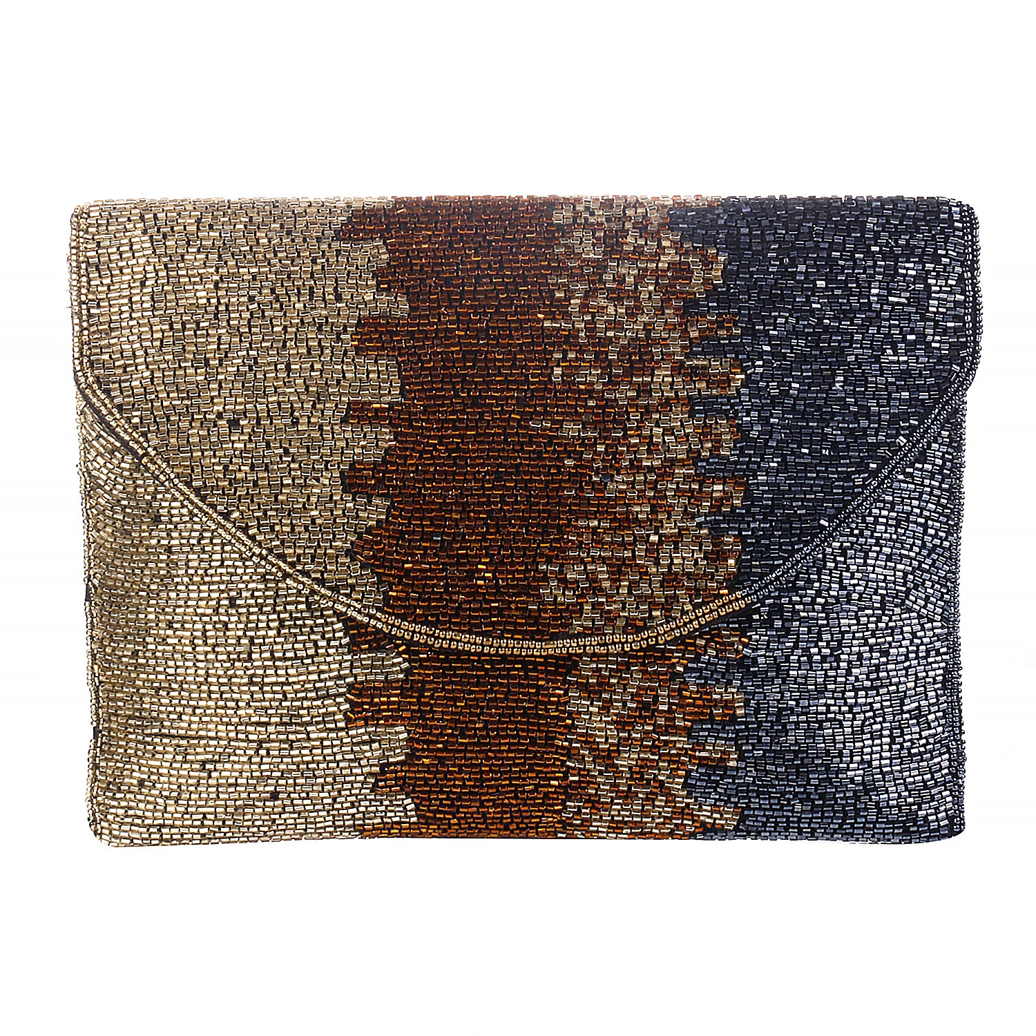 Designer two shades flap / boho bag / clutch