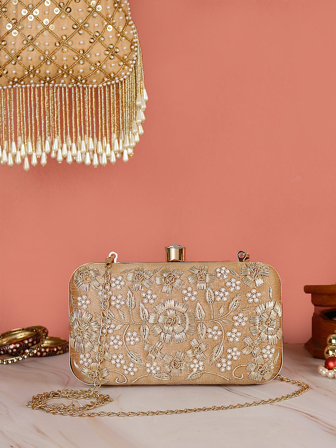 VRPS Embroidered Clutch | Handcrafted Ethnic Bag | SWIS-503