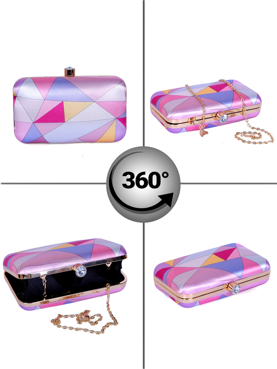 VRPS Printed Clutch | Handcrafted Ethnic Bag | SWIS-1324 | Additional Angle