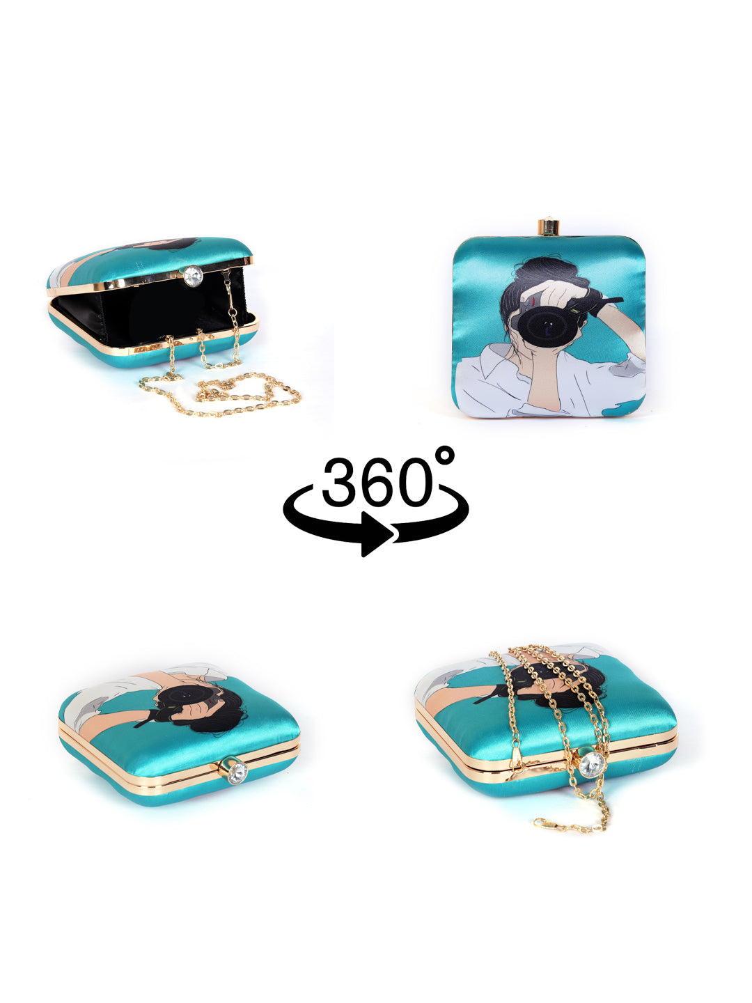 VRPS Printed Clutch | Handcrafted Ethnic Bag | SWIS-1331 | Additional Angle