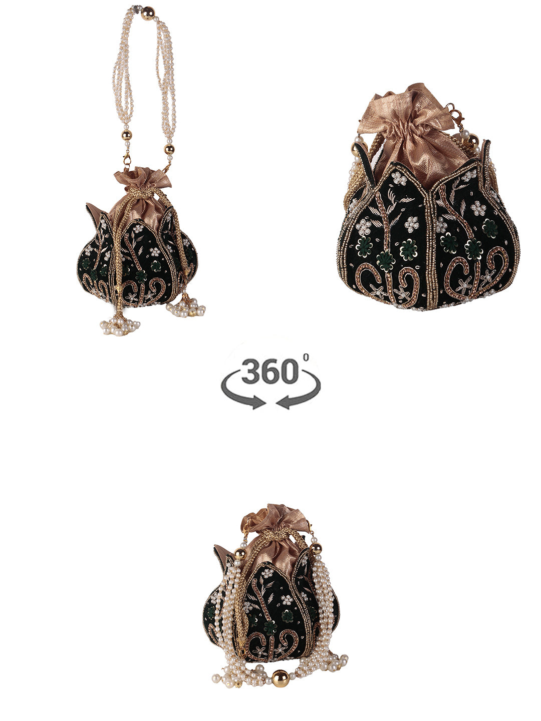 VRPS Lotus Potli | Handcrafted Ethnic Bag | SWIS-1559
