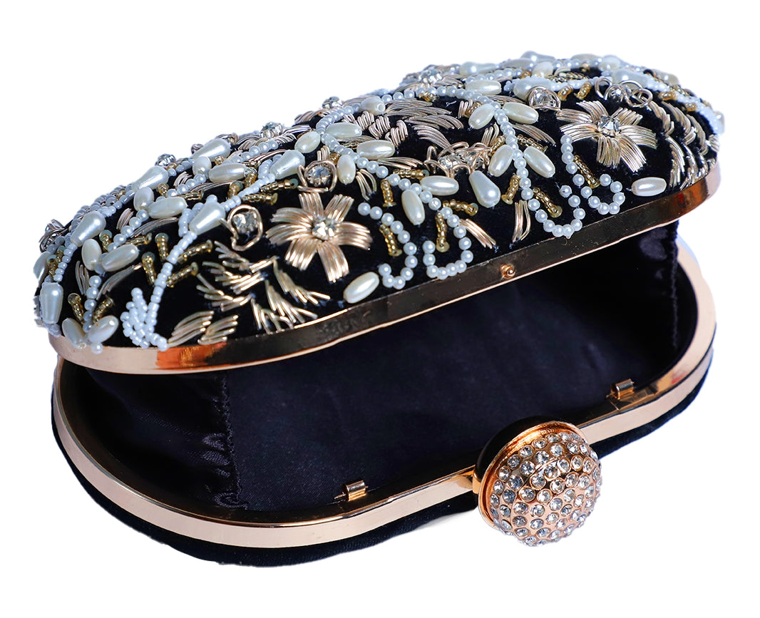 VRPS Embroidered Clutch | Handcrafted VRPS Embroidered Clutch | SWIS-112