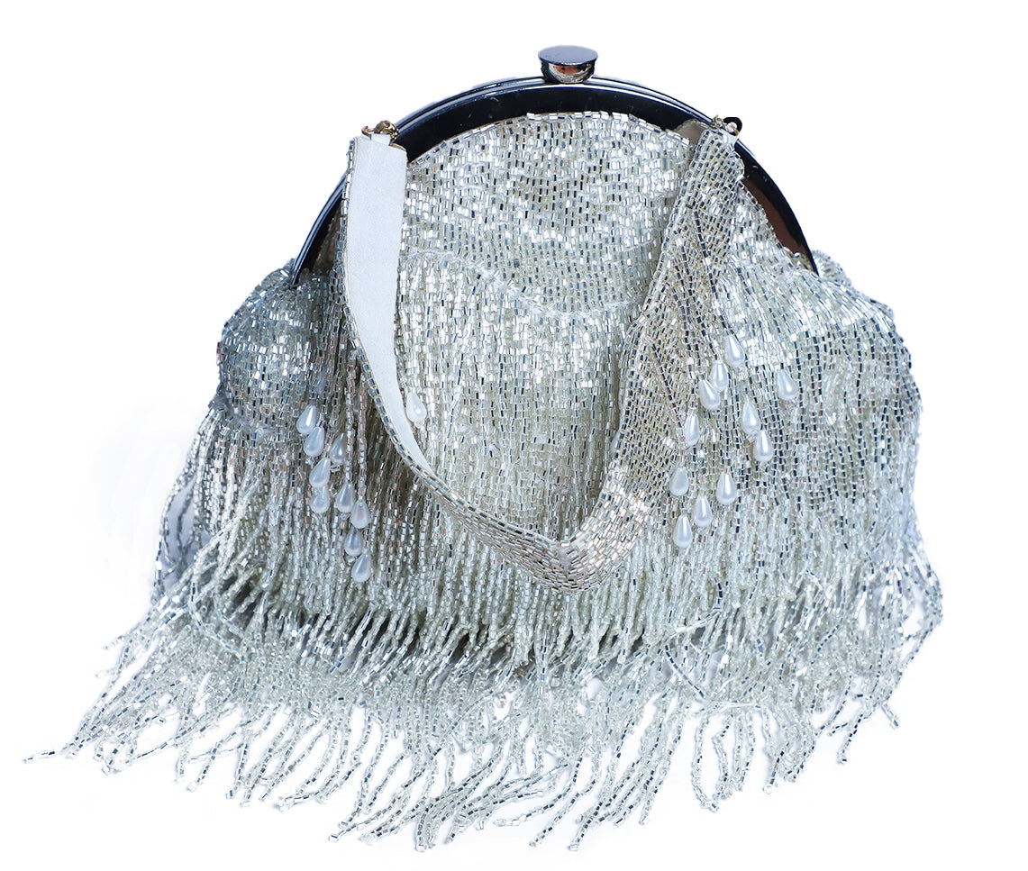 Silver Katdana Work Batua Bag