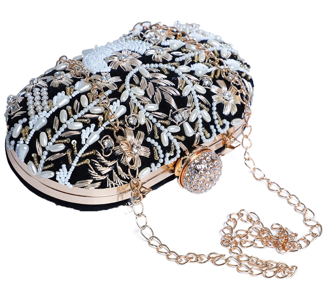 VRPS Embroidered Clutch | Handcrafted VRPS Embroidered Clutch | SWIS-112
