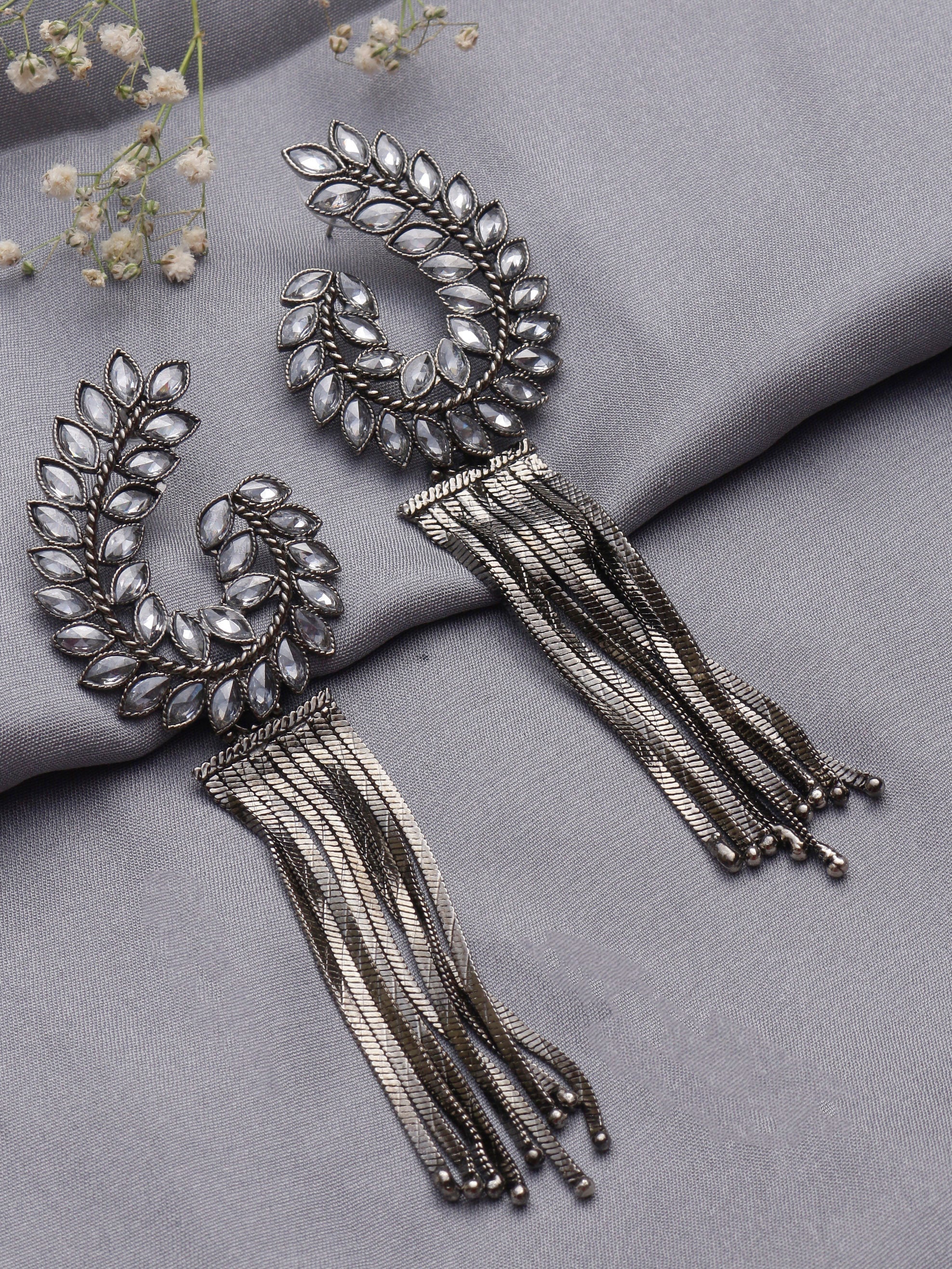 Swisni Alloy Silver Earrings