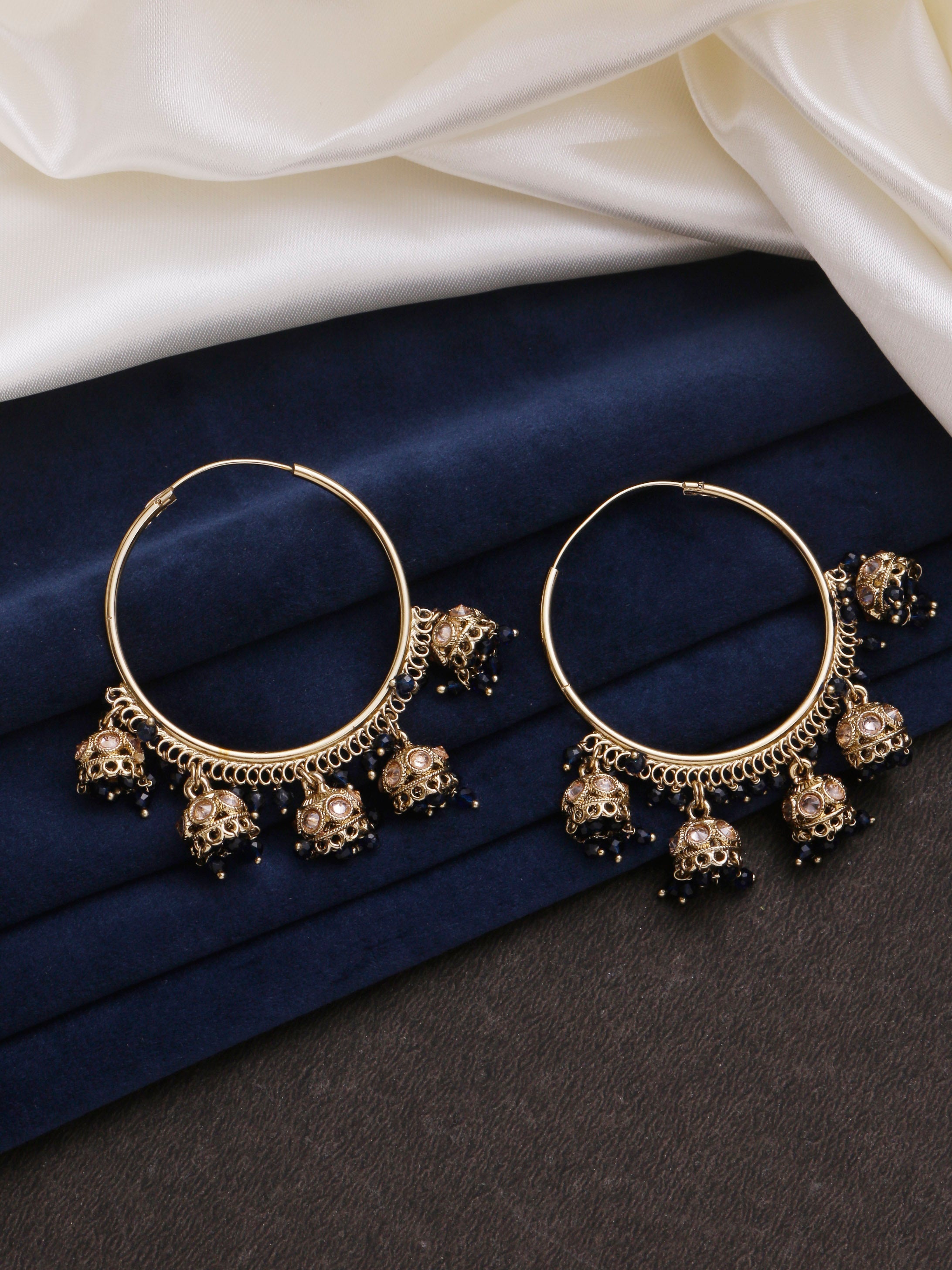 Swisni Alloy Hoop Earrings