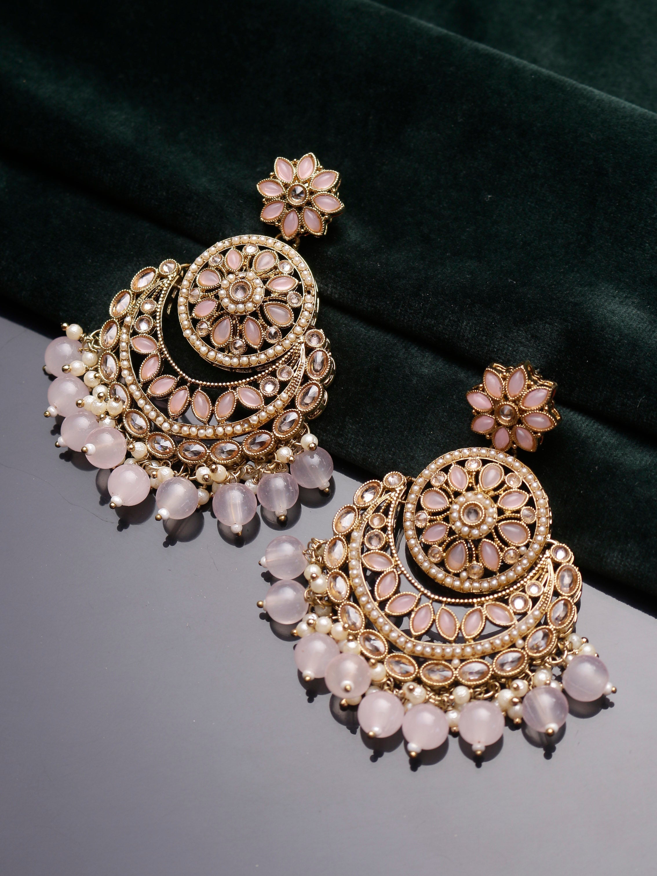 Swisni Alloy Golden Earrings