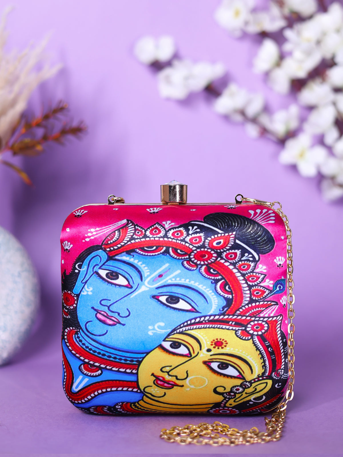 VRPS Printed Clutch | Handcrafted Ethnic Bag | SWIS-1335 | Additional Angle