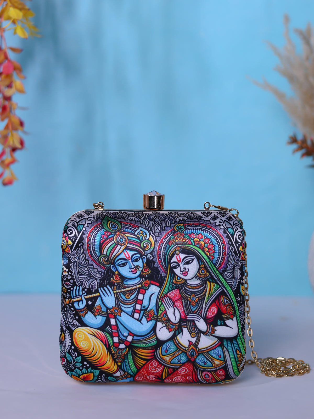 VRPS Printed Clutch | Handcrafted Ethnic Bag | SWIS-1342 | Additional Angle