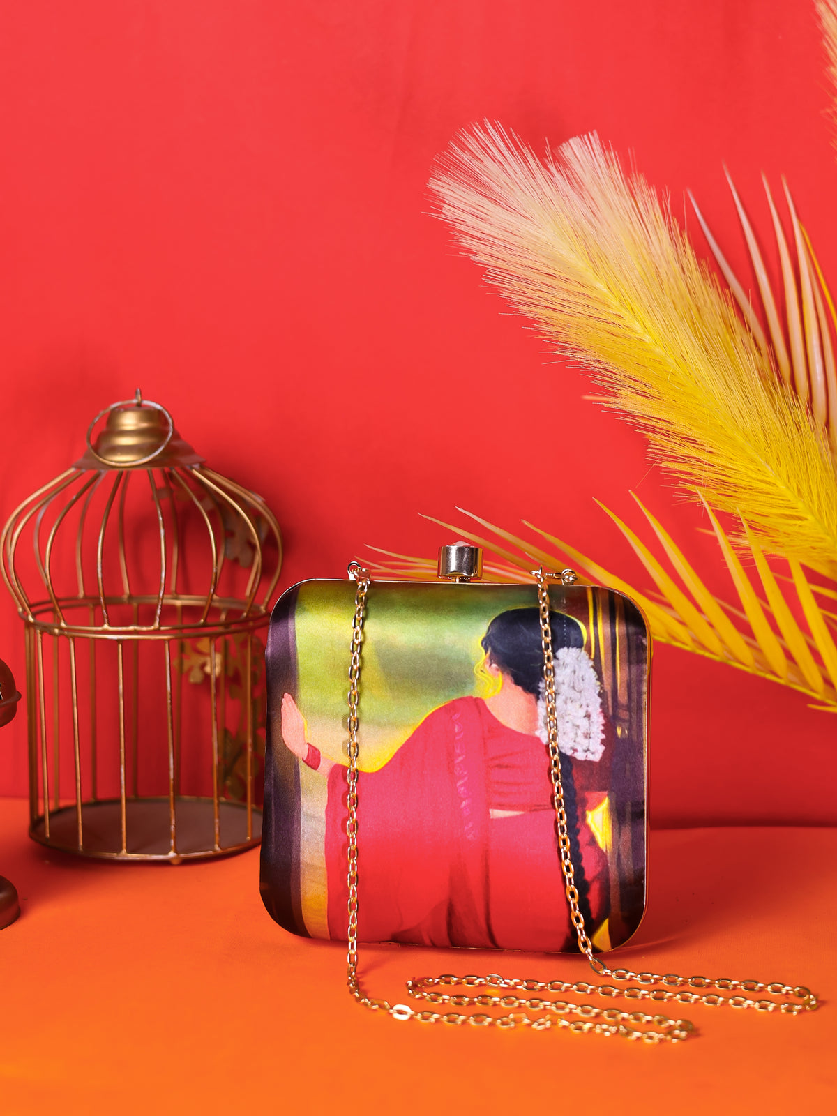 VRPS Printed Clutch | Handcrafted Ethnic Bag | SWIS-1329 | Additional Angle