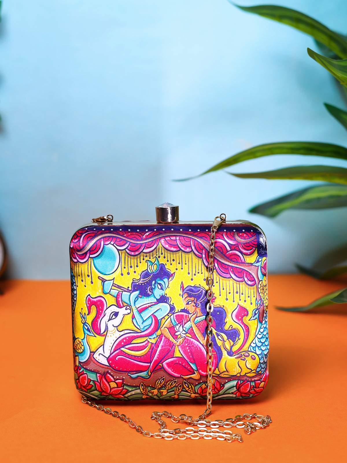 VRPS Printed Clutch | Handcrafted Ethnic Bag | SWIS-1336 | Additional Angle