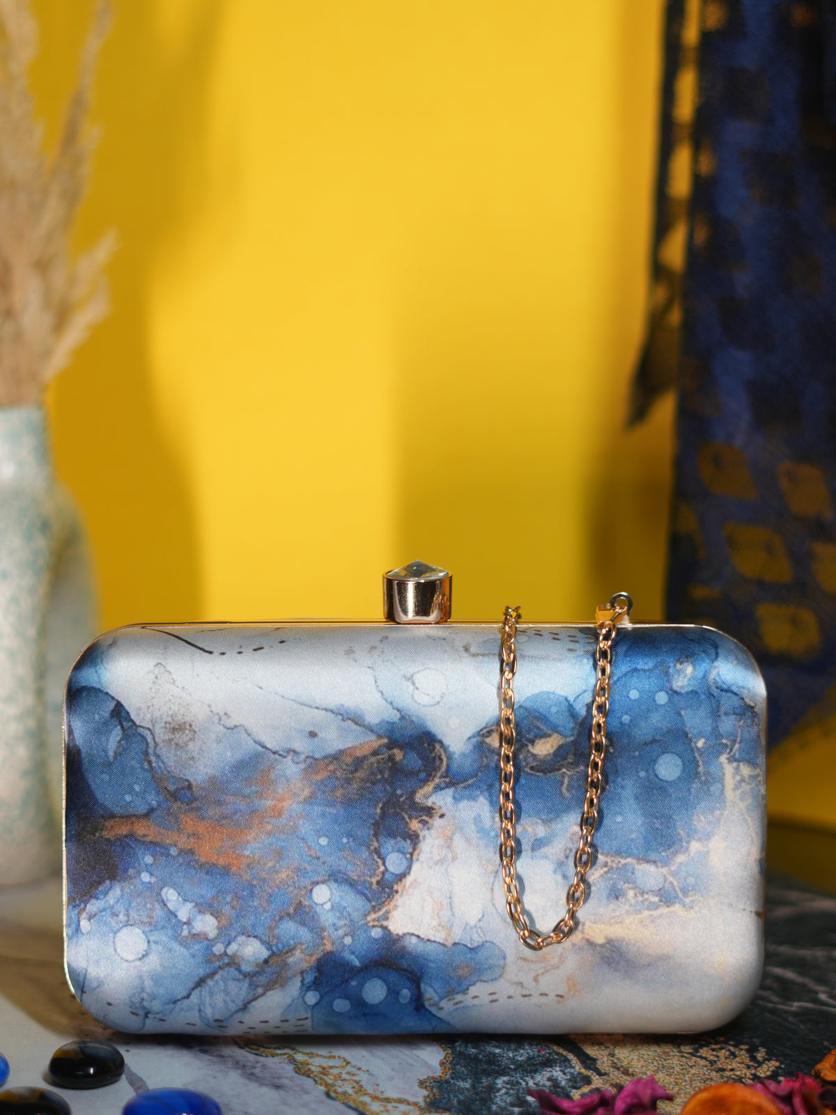 VRPS Printed Clutch | Handcrafted Ethnic Bag | SWIS-1328 | Additional Angle