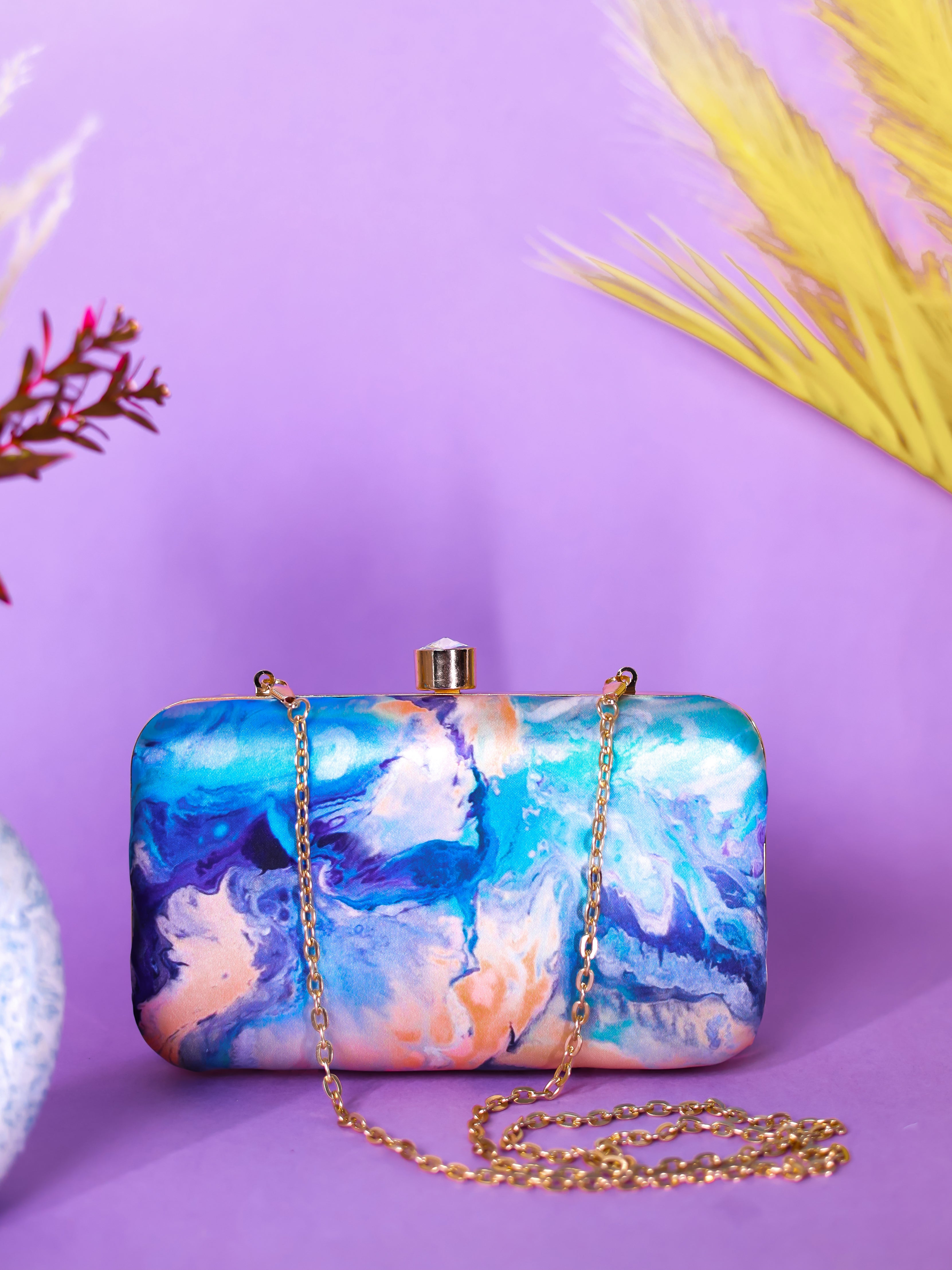 VRPS Printed Clutch | Handcrafted Ethnic Bag | SWIS-1322 | Additional Angle
