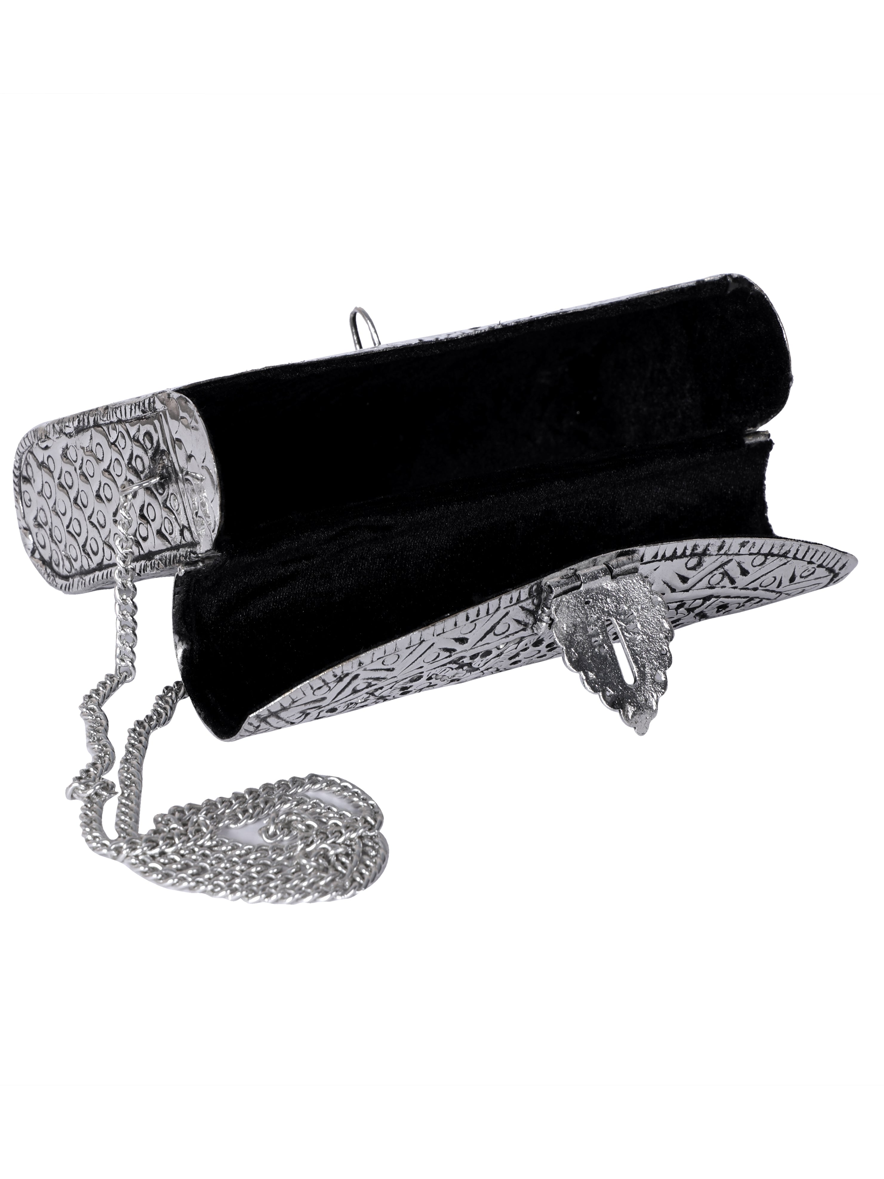 VRPS Brass Clutch | Handcrafted Ethnic Bag | SWIS-1360 | Additional Angle