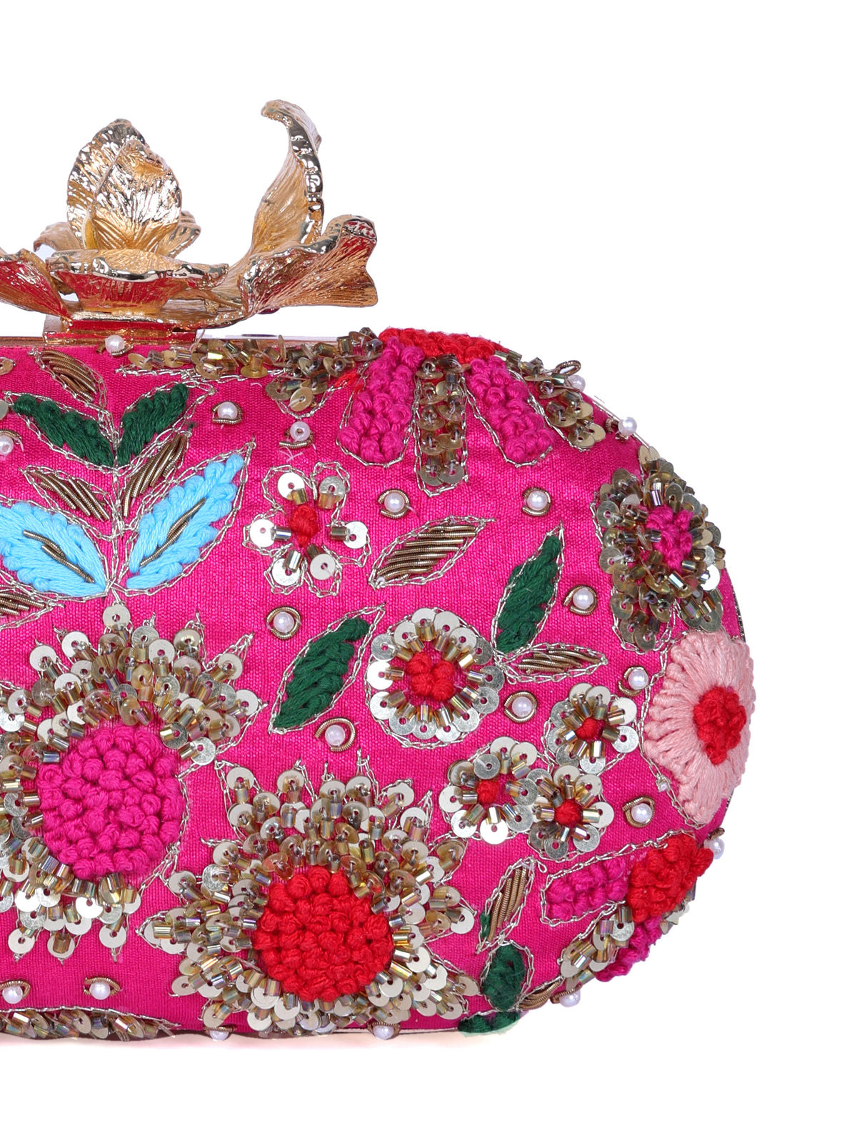 VRPS Embroidered Clutch | Handcrafted Ethnic Bag | SWIS-1345 | Additional Angle