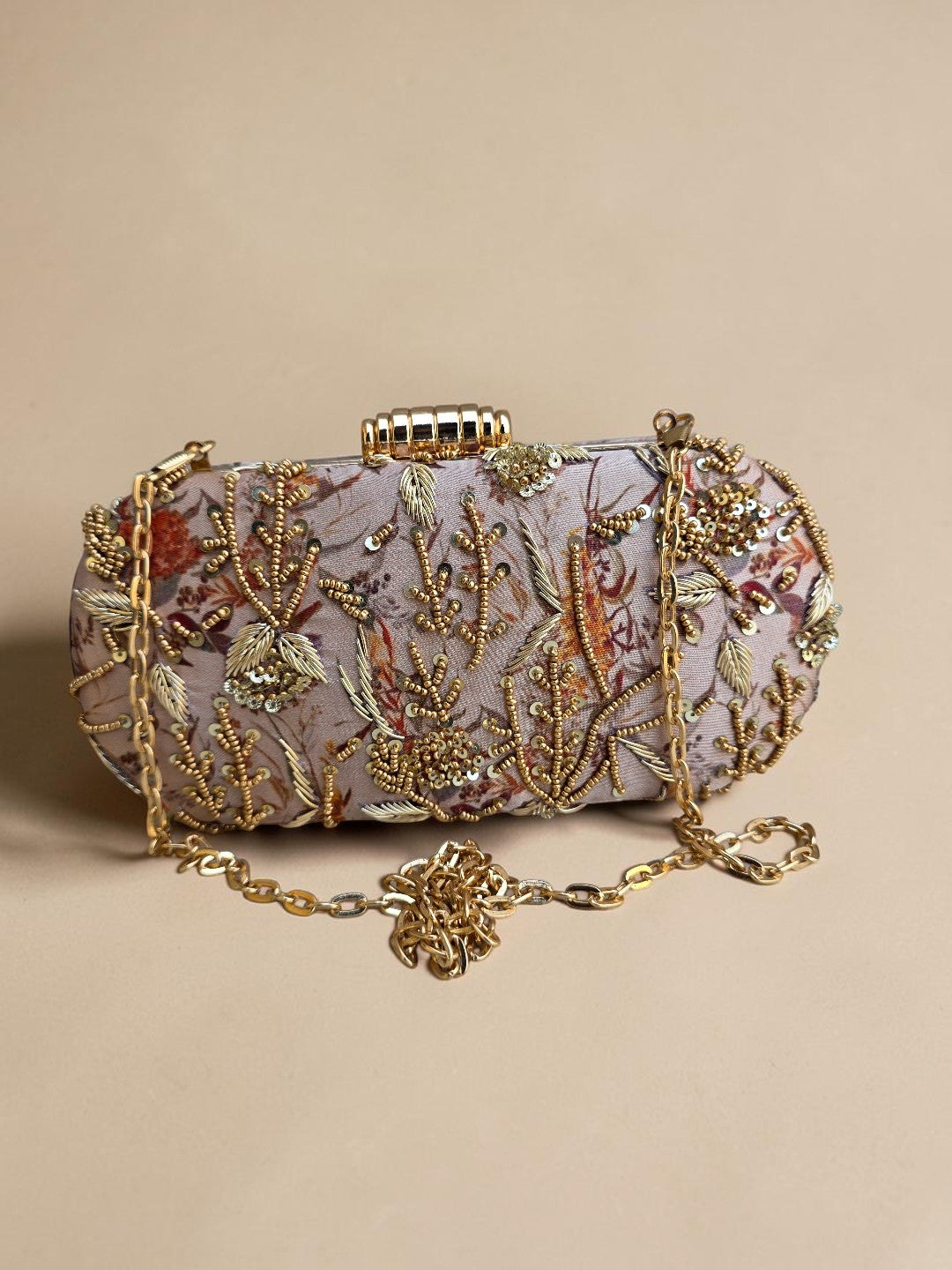 VRPS Printed Embroidered Clutch | Handcrafted Ethnic Bag | SWIS-4476 | Additional Angle
