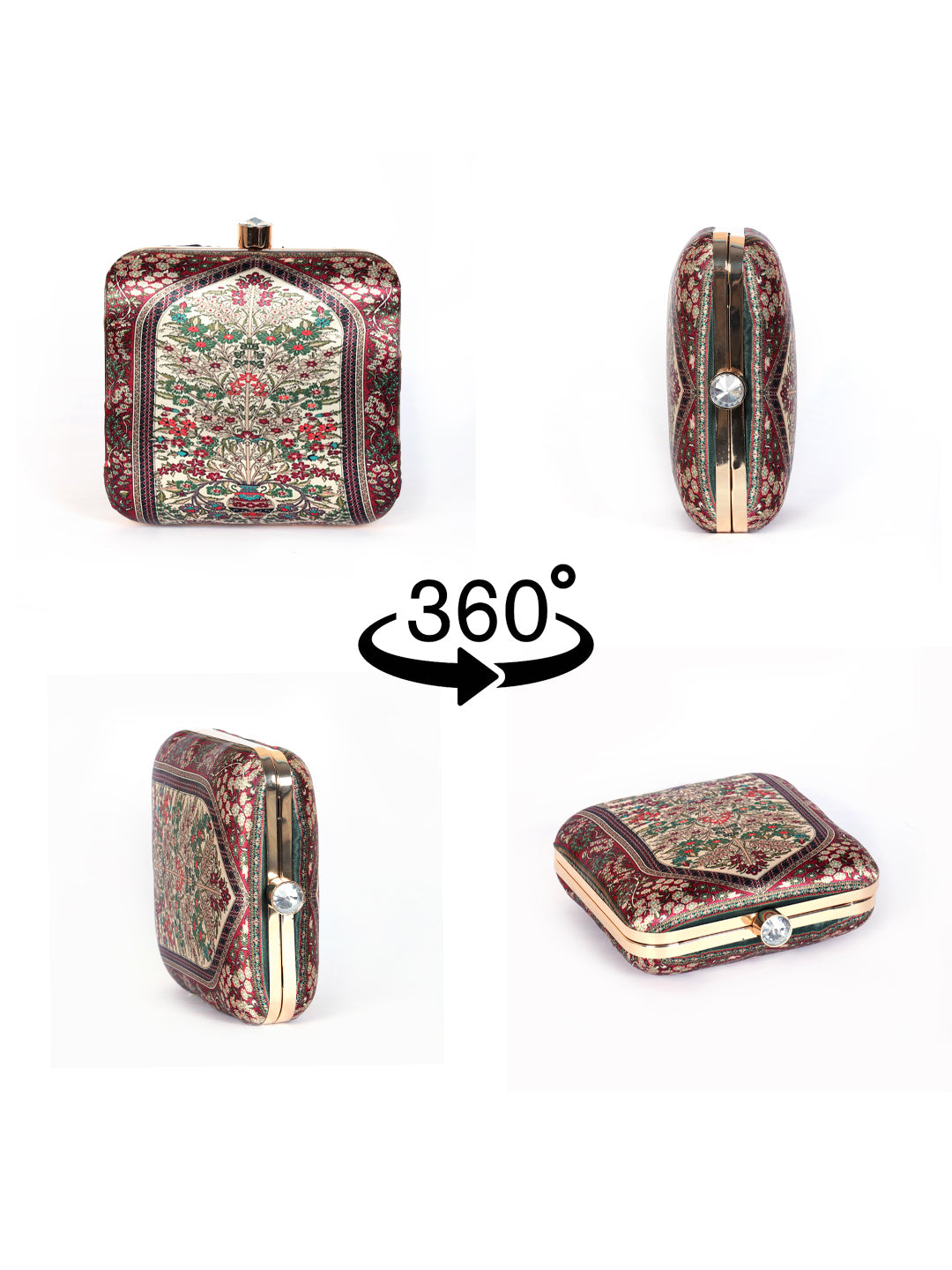 VRPS Printed Clutch | Handcrafted Ethnic Bag | SWIS-1339 | Additional Angle