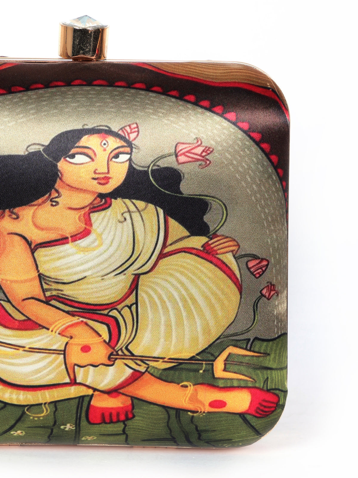 VRPS Printed Clutch | Handcrafted Ethnic Bag | SWIS-1340 | Additional Angle