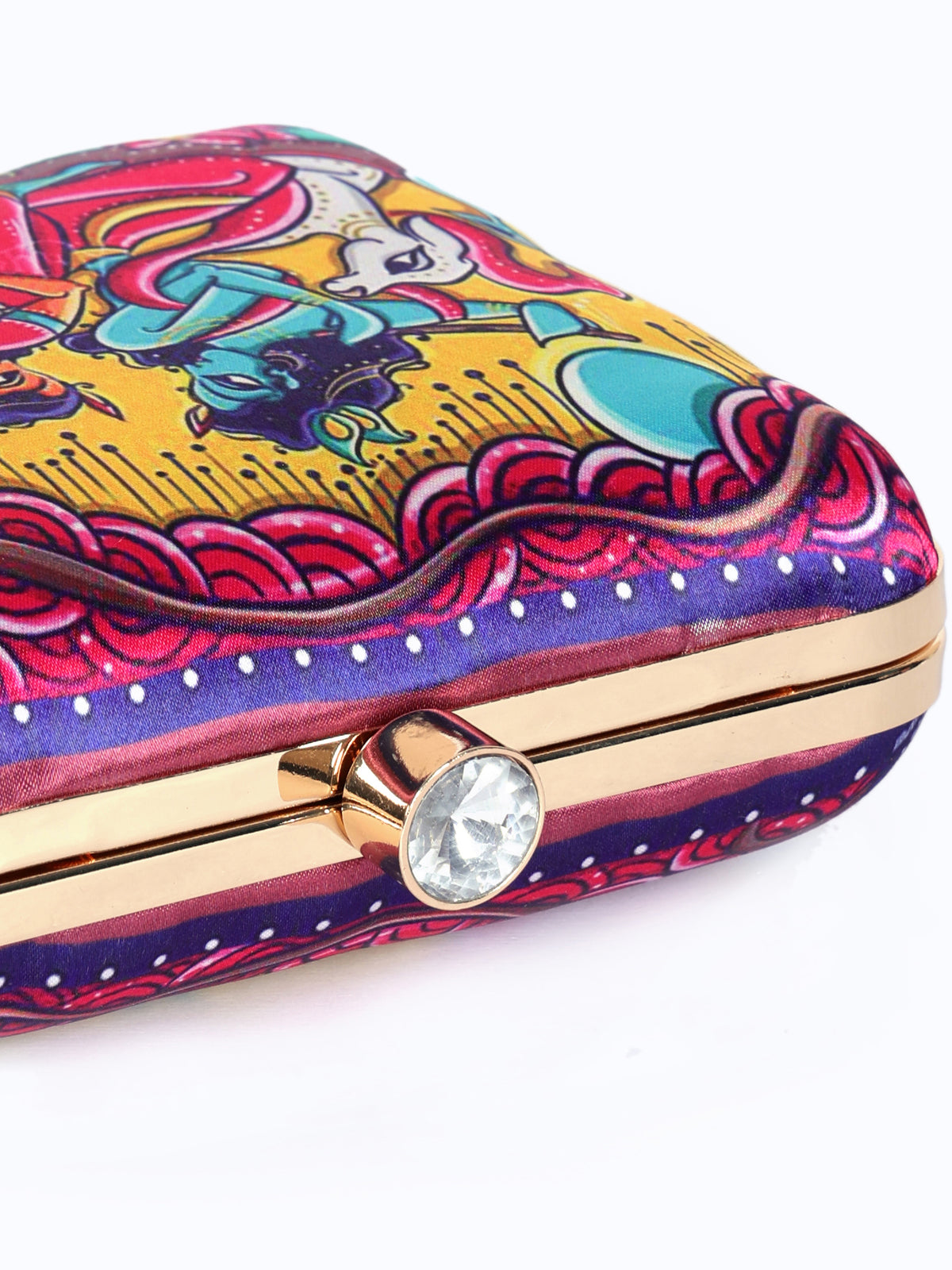 VRPS Printed Clutch | Handcrafted Ethnic Bag | SWIS-1336 | Additional Angle