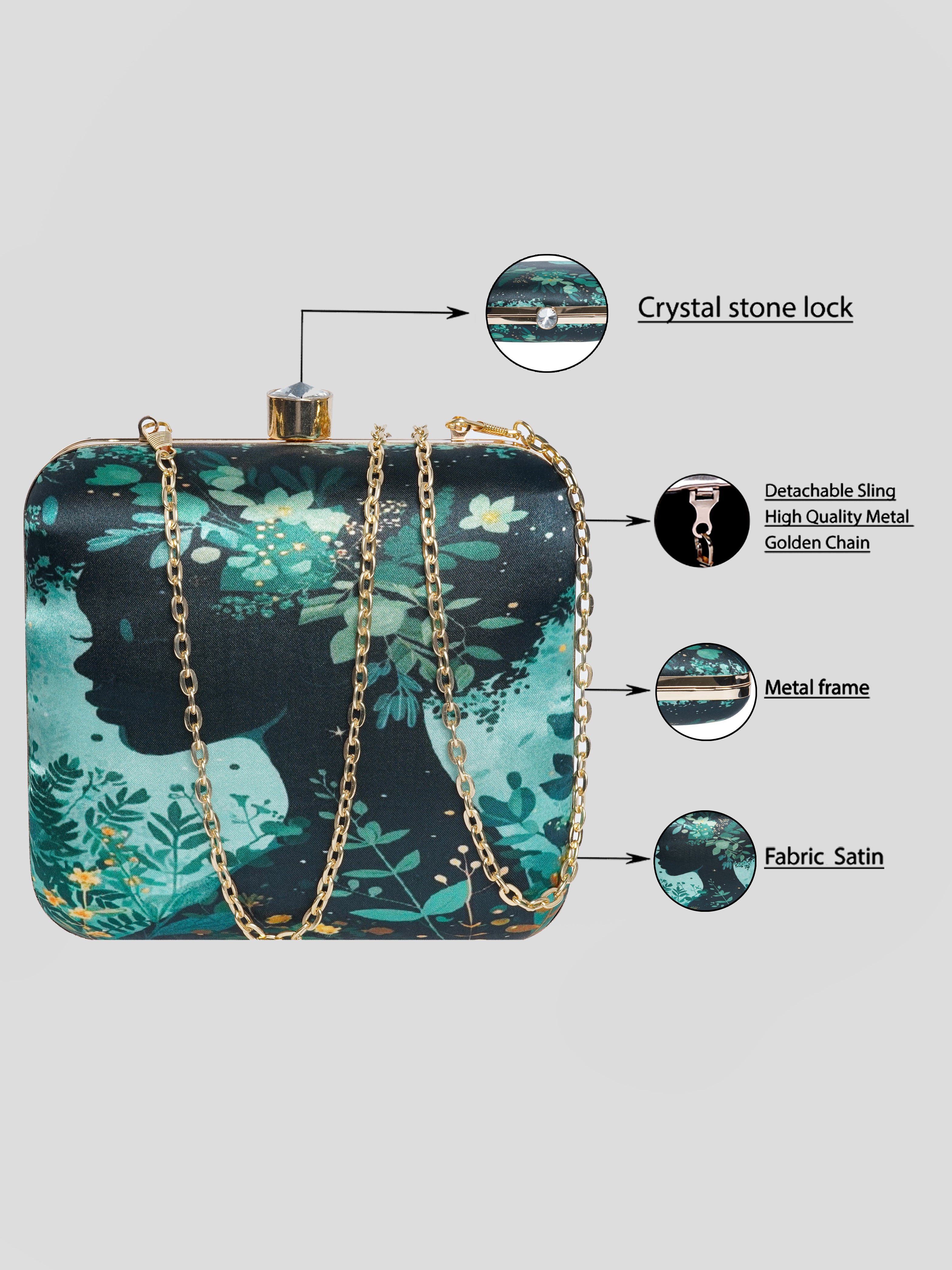 VRPS Printed Clutch | Handcrafted Ethnic Bag | SWIS-1728 | Additional Angle