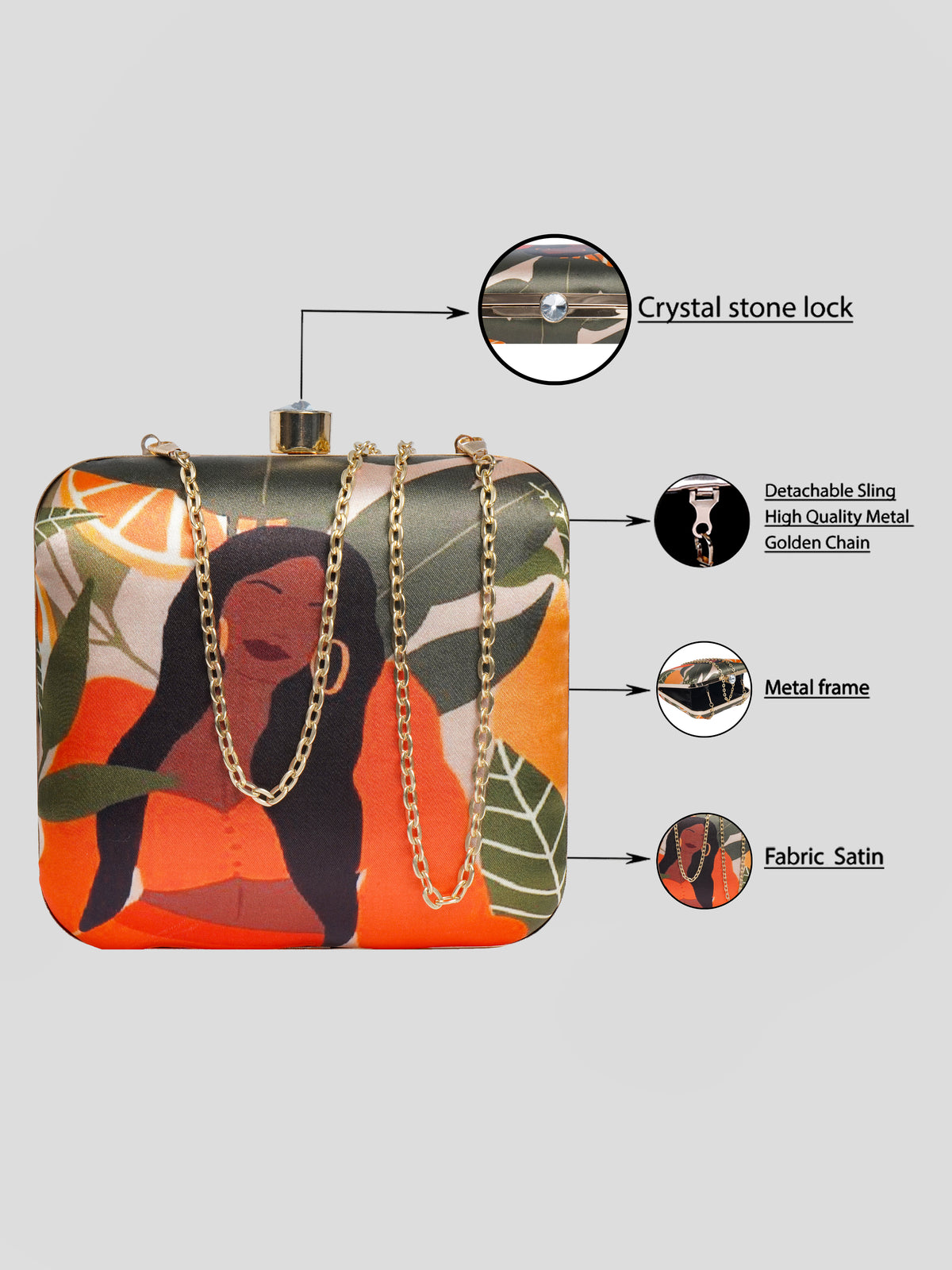 VRPS Printed Clutche | Handcrafted Ethnic Bag | SWIS-1725 | Additional Angle