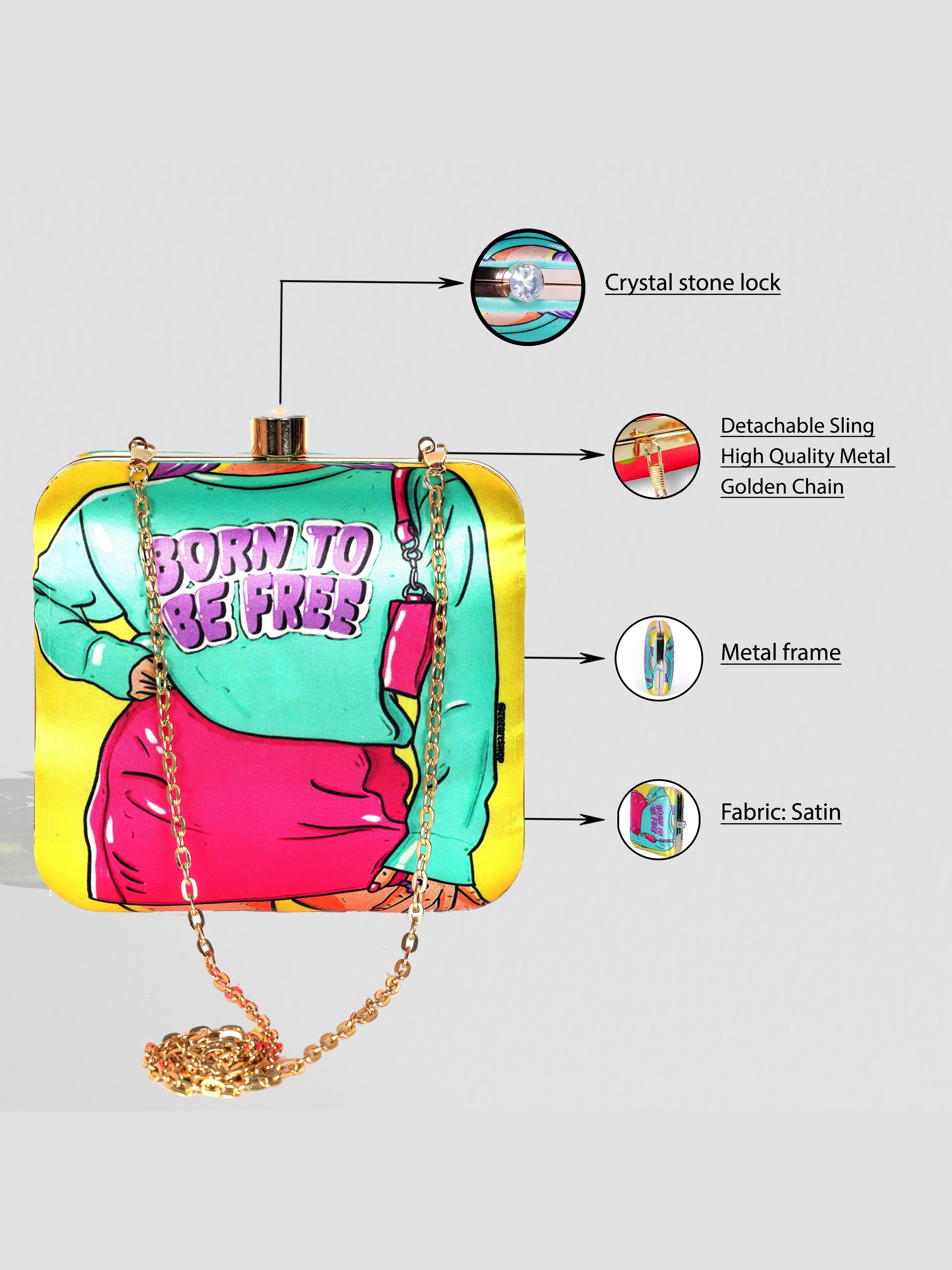 VRPS Printed Clutche | Handcrafted Ethnic Bag | SWIS-1310