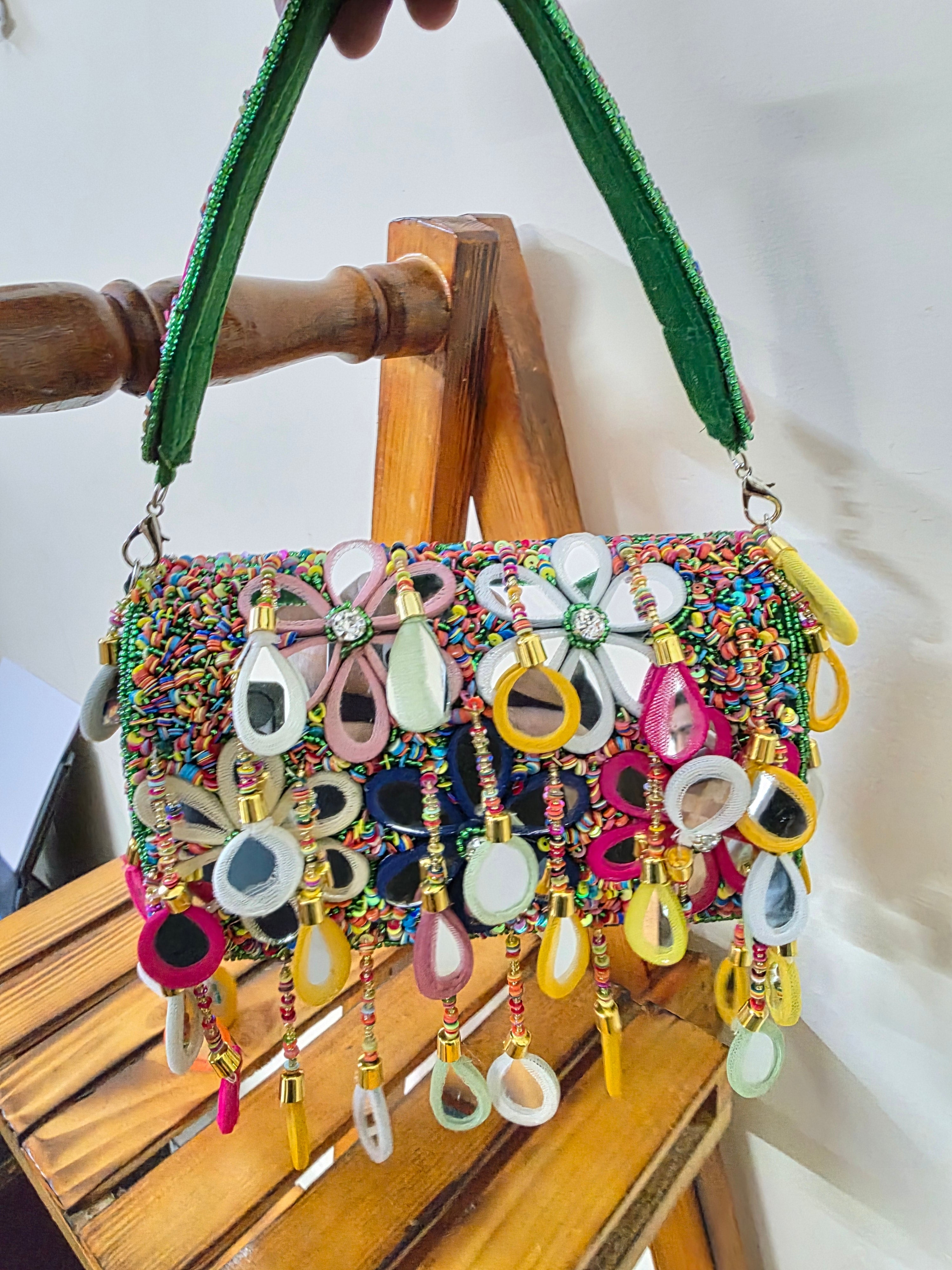 Green mirror bag