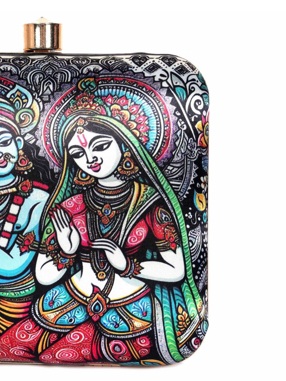 VRPS Printed Clutch | Handcrafted Ethnic Bag | SWIS-1342 | Additional Angle