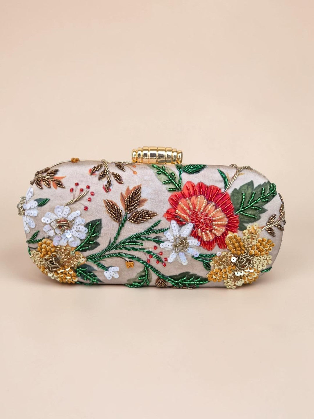 VRPS Printed Embroidered Clutch | Handcrafted Ethnic Bag | SWIS-4512 | Additional Angle