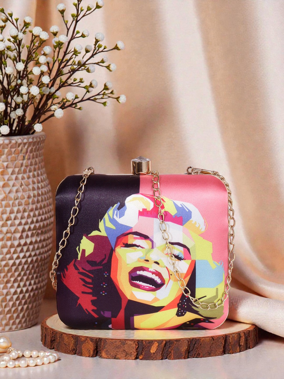 VRPS Printed Clutch | Handcrafted Ethnic Bag | SWIS-447