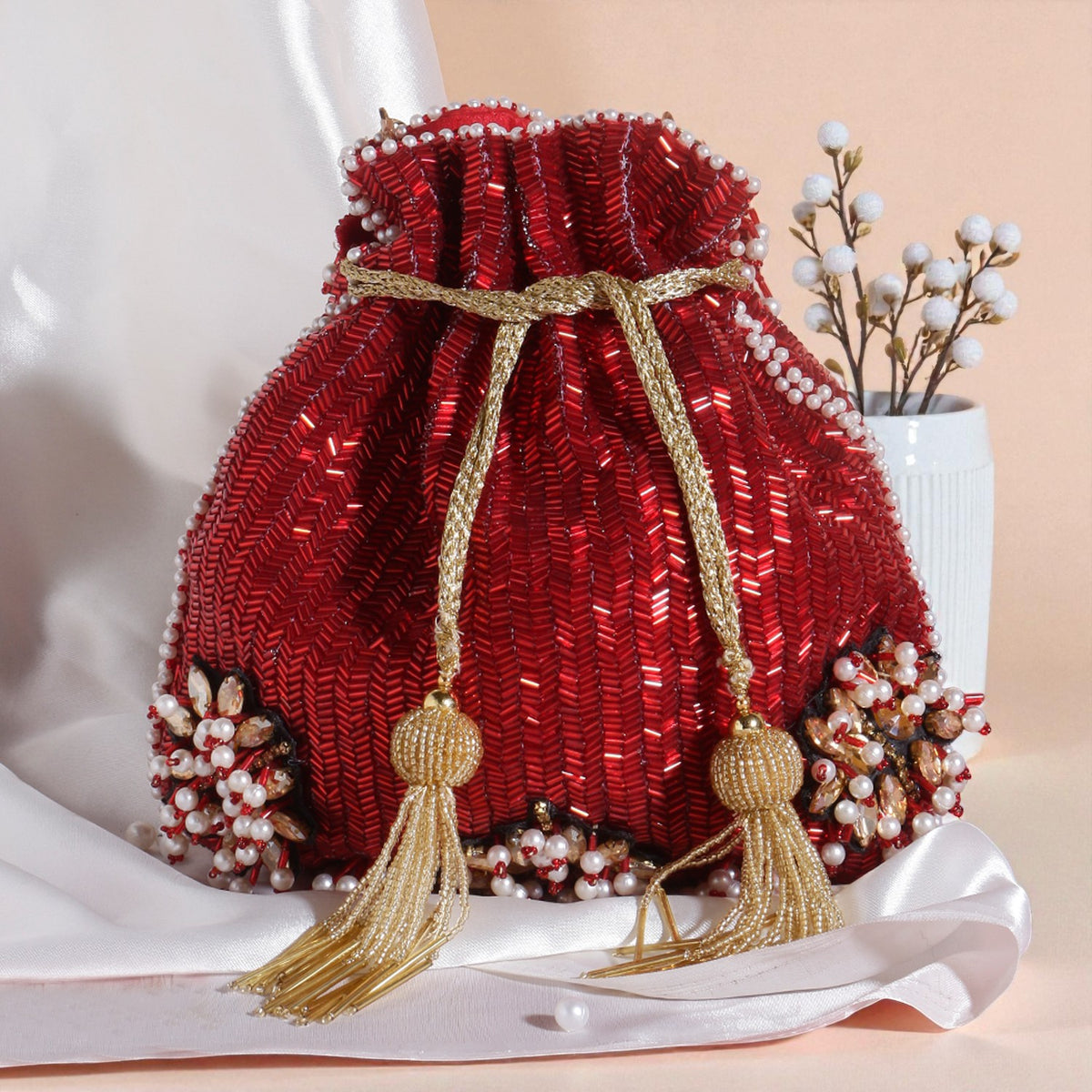 VRPS Potli Bag | Handcrafted Ethnic Bag | SWIS-897 | Additional Angle