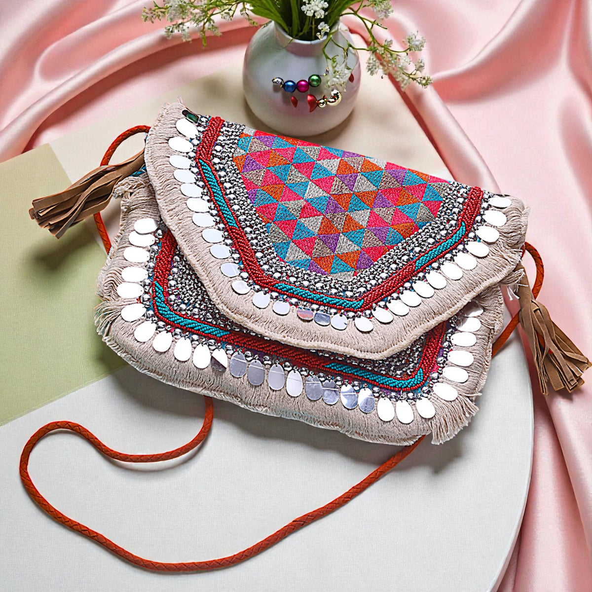 VRPS Banjara Boho Bag | Handcrafted Ethnic Bag | SWIS-904 | Additional Angle