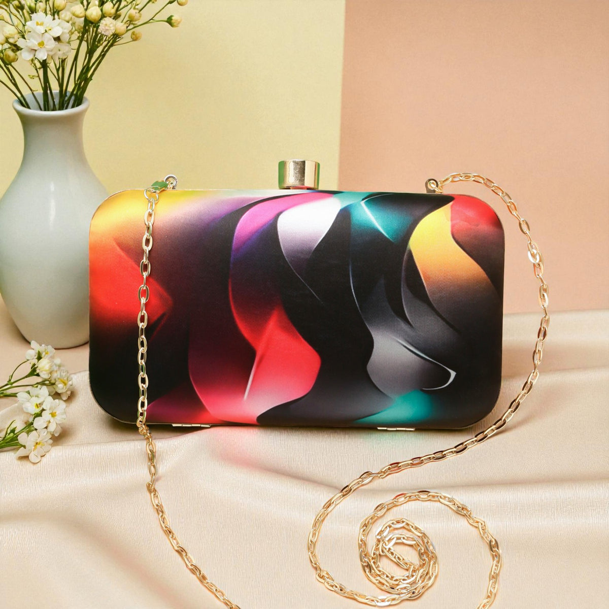 VRPS Printed Clutch | Handcrafted Ethnic Bag | SWIS-908 | Additional Angle