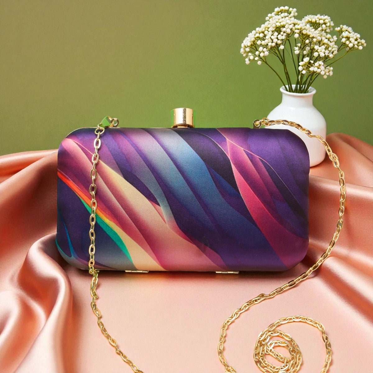 VRPS Printed Clutch | Handcrafted Ethnic Bag | SWIS-911 | Additional Angle