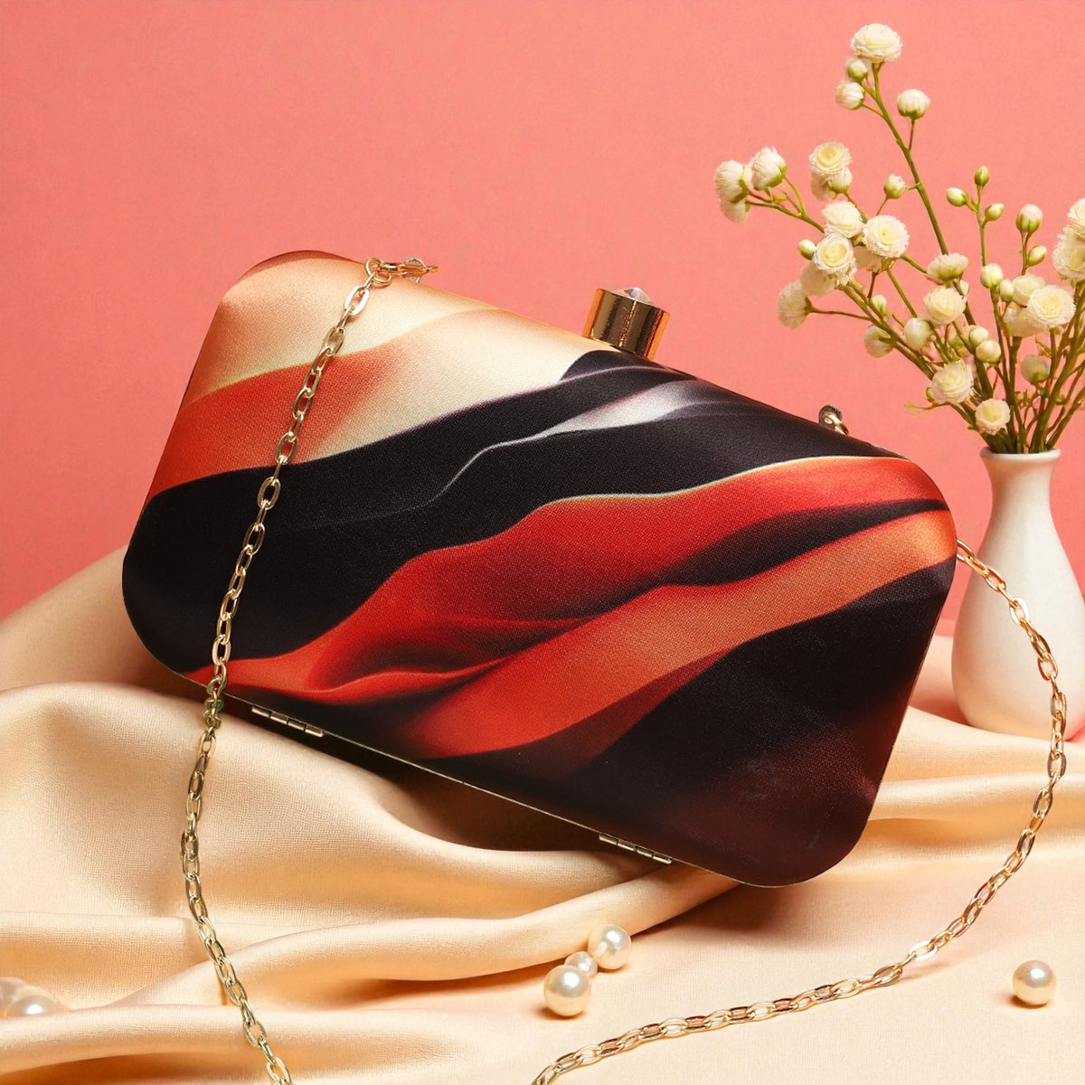 VRPS Printed Clutch | Handcrafted Ethnic Bag | SWIS-914 | Additional Angle