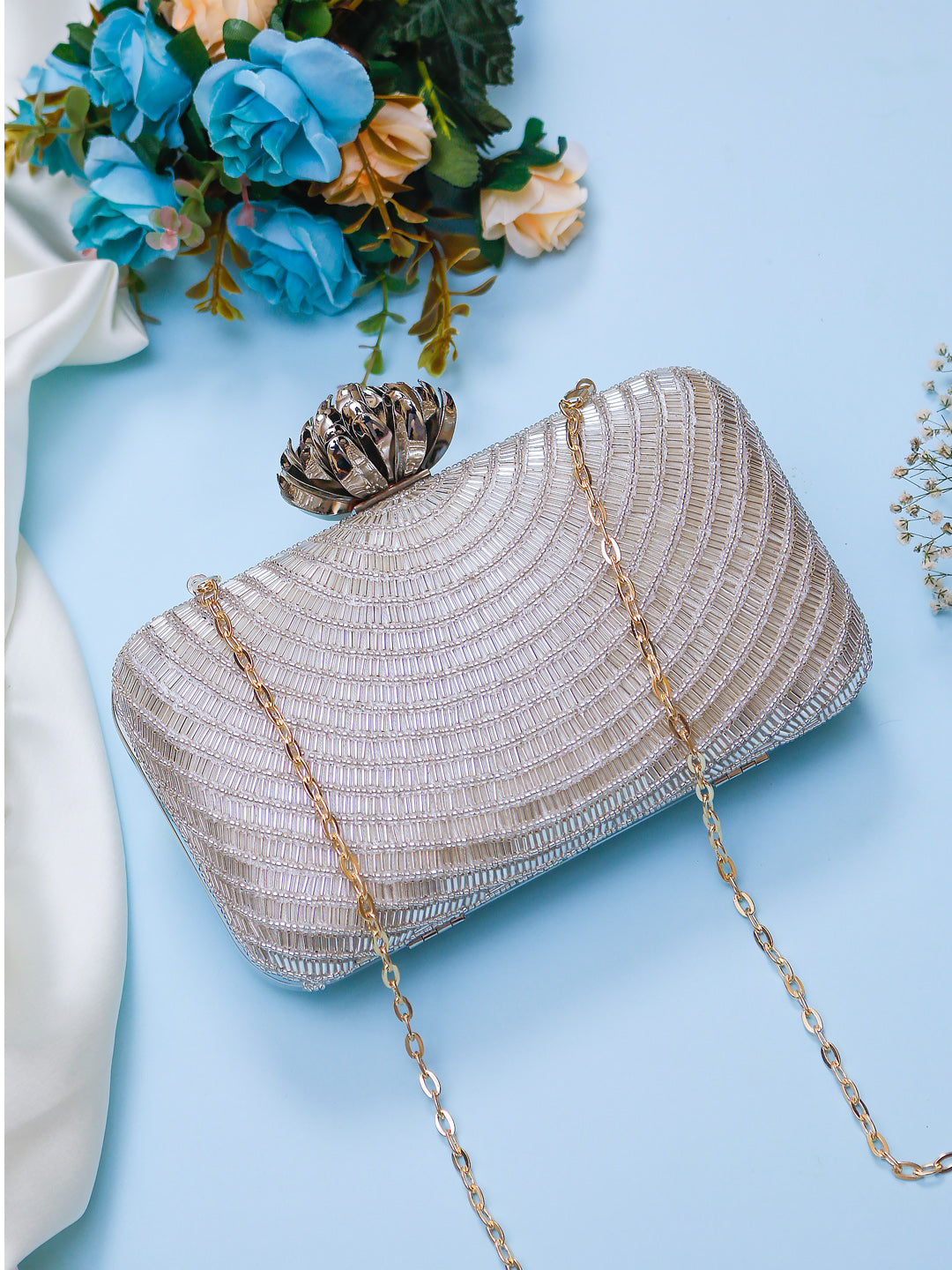 silver clutch
