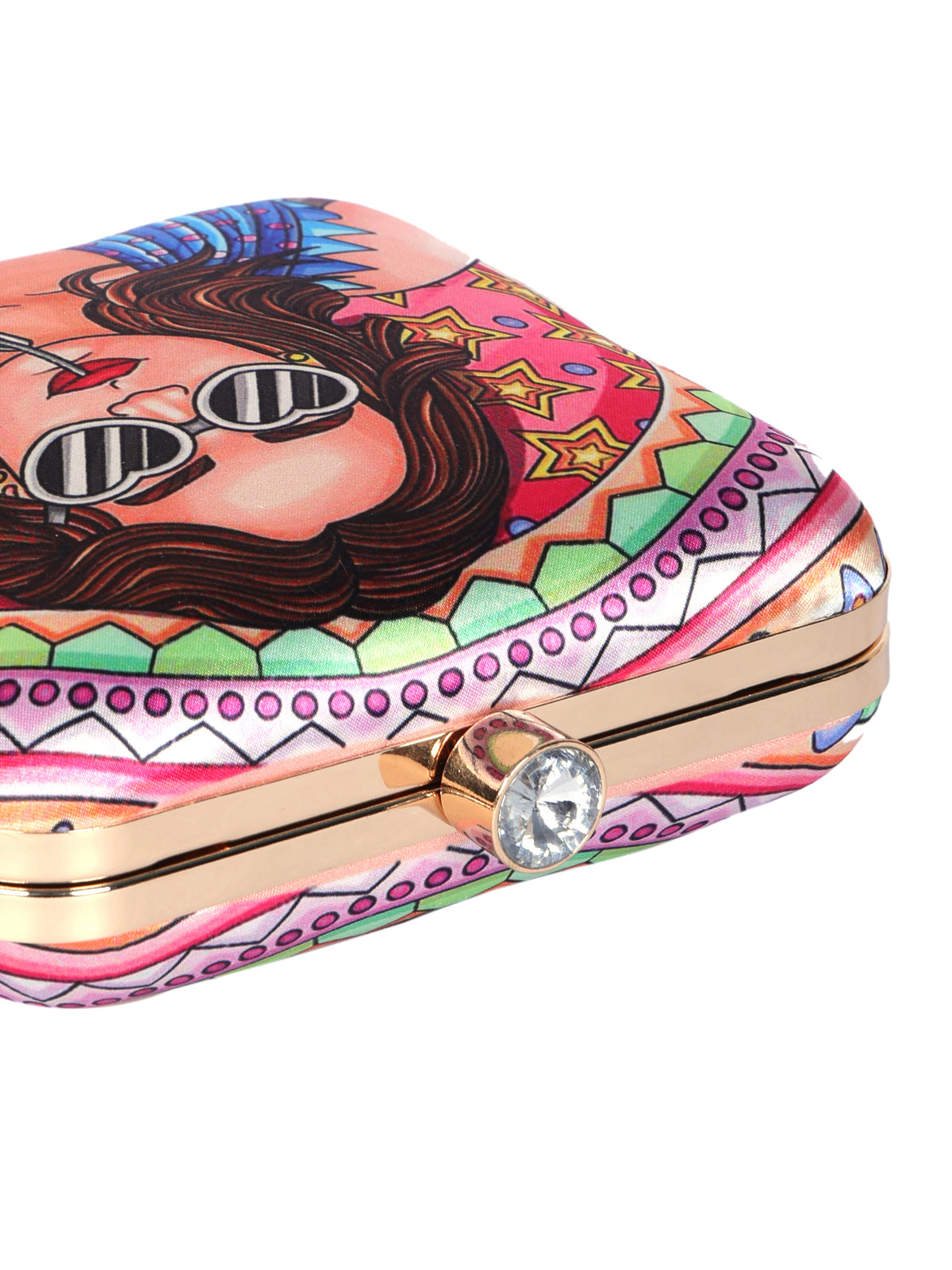 VRPS Printed Clutch | Handcrafted Ethnic Bag | SWIS-1344 | Additional Angle
