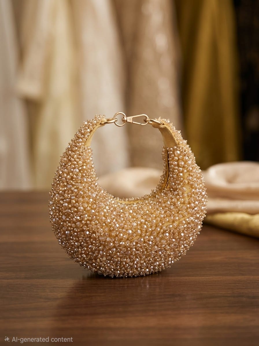 VRPS Embroidered Clutch | Handcrafted Ethnic Bag | SWIS-4775 - VRPS Handicrafts