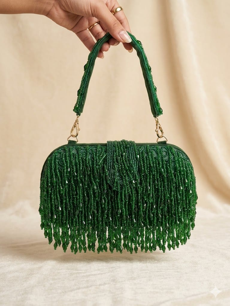 VRPS Embroidered Clutch | Handcrafted Ethnic Bag | SWIS-4802 - VRPS Handicrafts