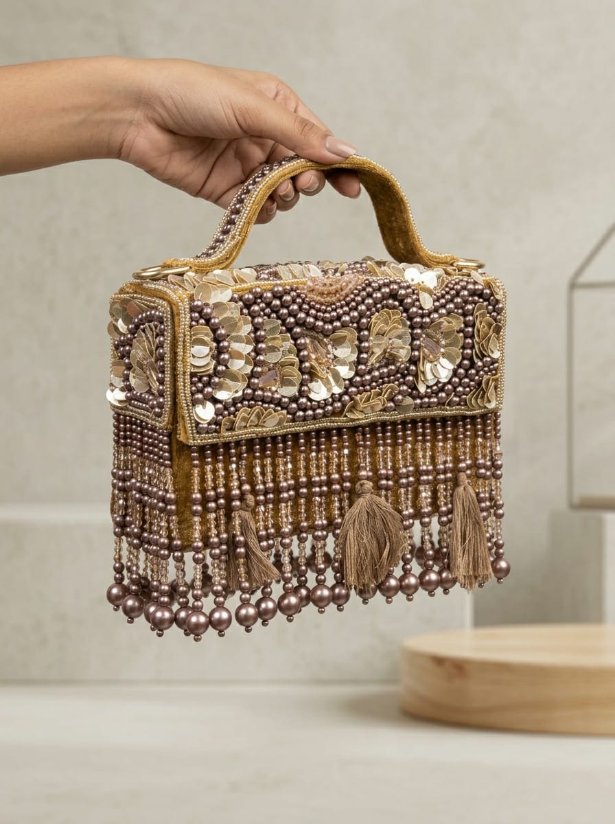 VRPS Flap Bag | Handcrafted Ethnic Bag | SWIS-4944 - VRPS Handicrafts