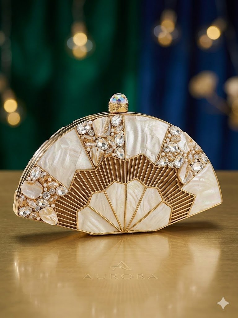 VRPS MOP Clutch | Handcrafted Ethnic Bag | SWIS-4832 - VRPS Handicrafts